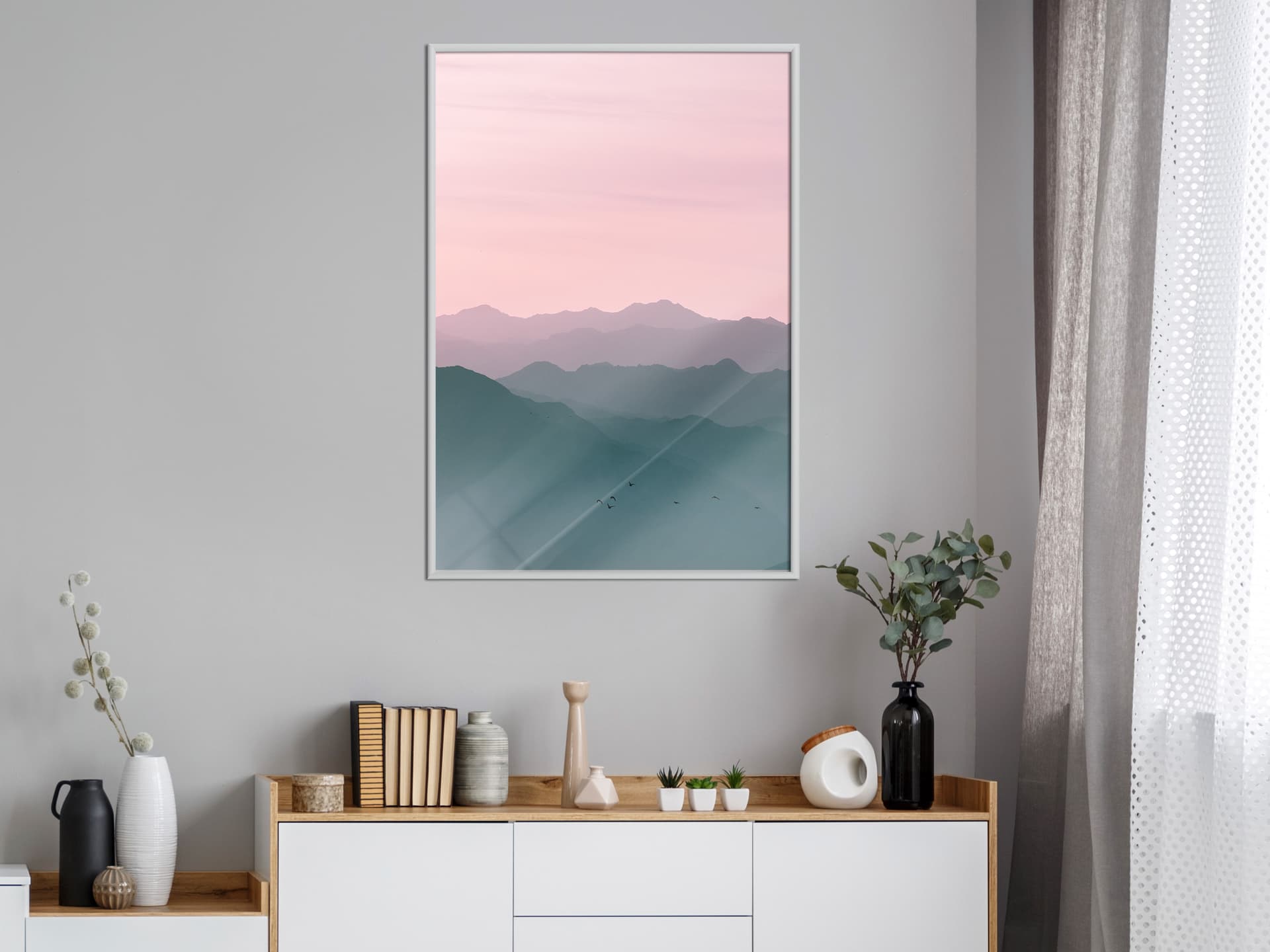 

Plakat - Naturalny gradient I (rozmiar 20x30, wykończenie Rama biała)