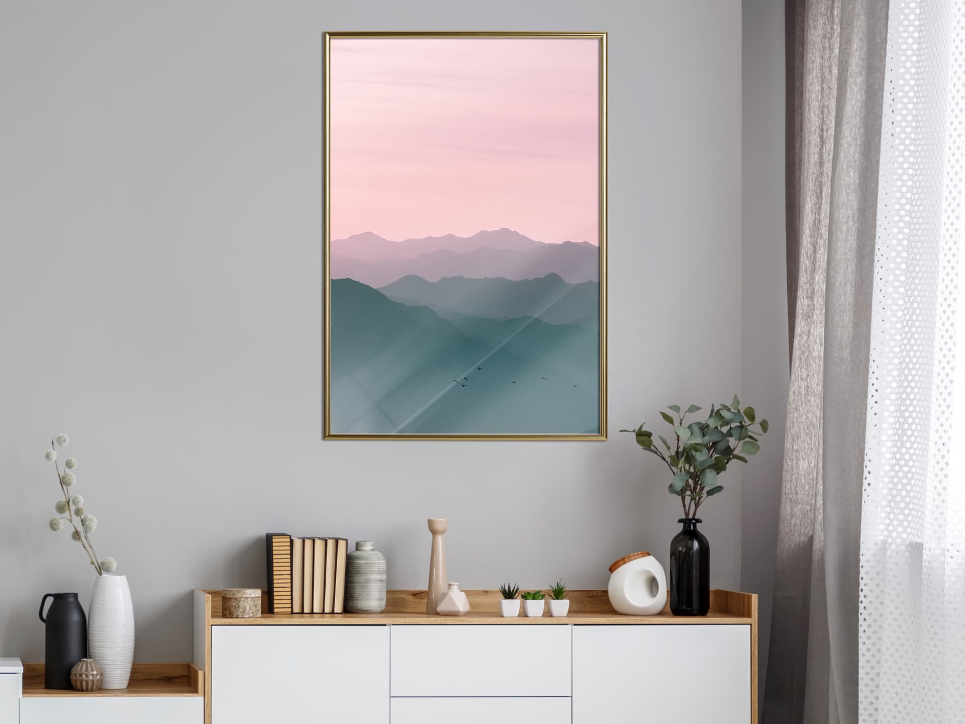 

Plakat - Naturalny gradient I (rozmiar 30x45, wykończenie Rama złota)