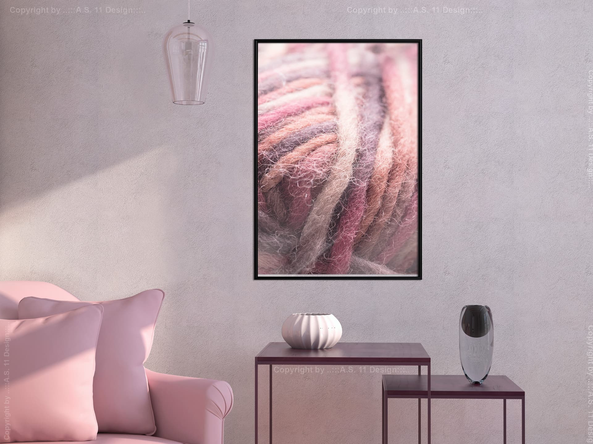 

Plakat - Motek wełny (rozmiar 40x60, wykończenie Rama czarna)