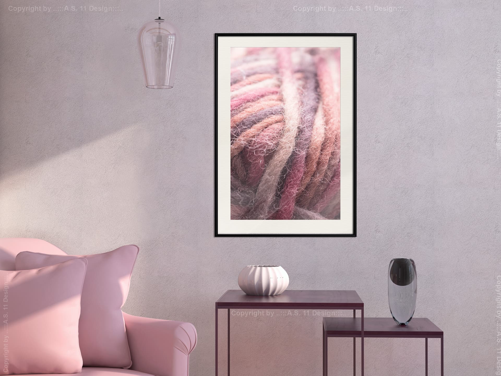 

Plakat - Motek wełny (rozmiar 20x30, wykończenie Rama czarna z passe-partout)