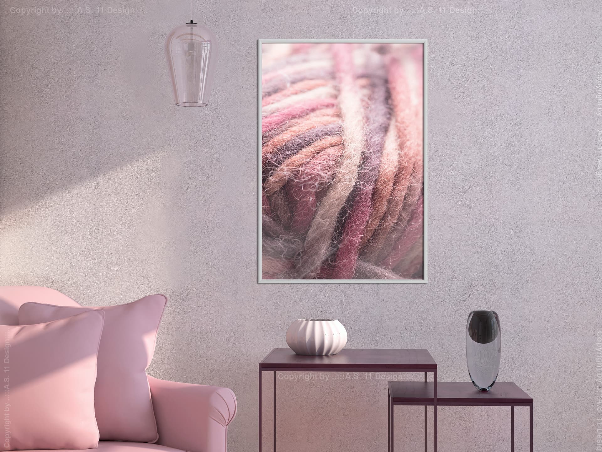 

Plakat - Motek wełny (rozmiar 40x60, wykończenie Rama biała)