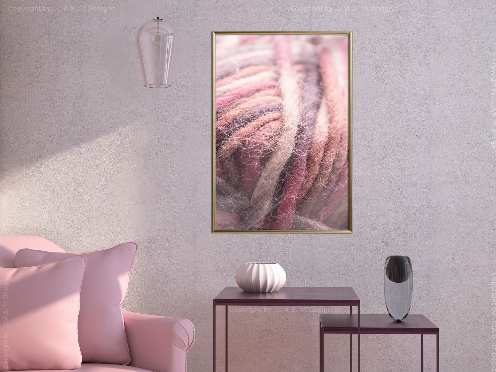 

Plakat - Motek wełny (rozmiar 40x60, wykończenie Rama złota)