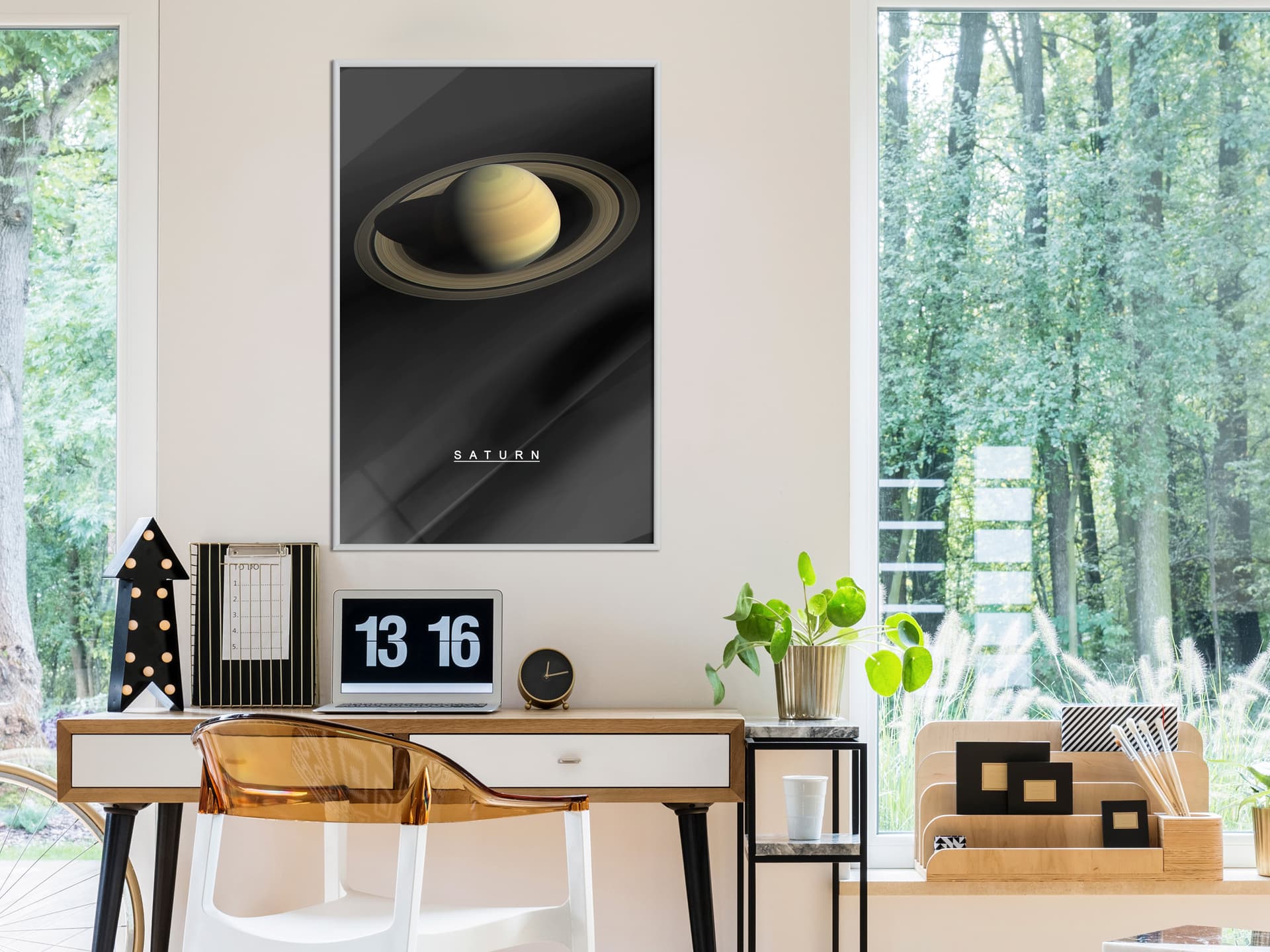 

Plakat - Układ słoneczny: Saturn (rozmiar 30x45, wykończenie Rama biała)