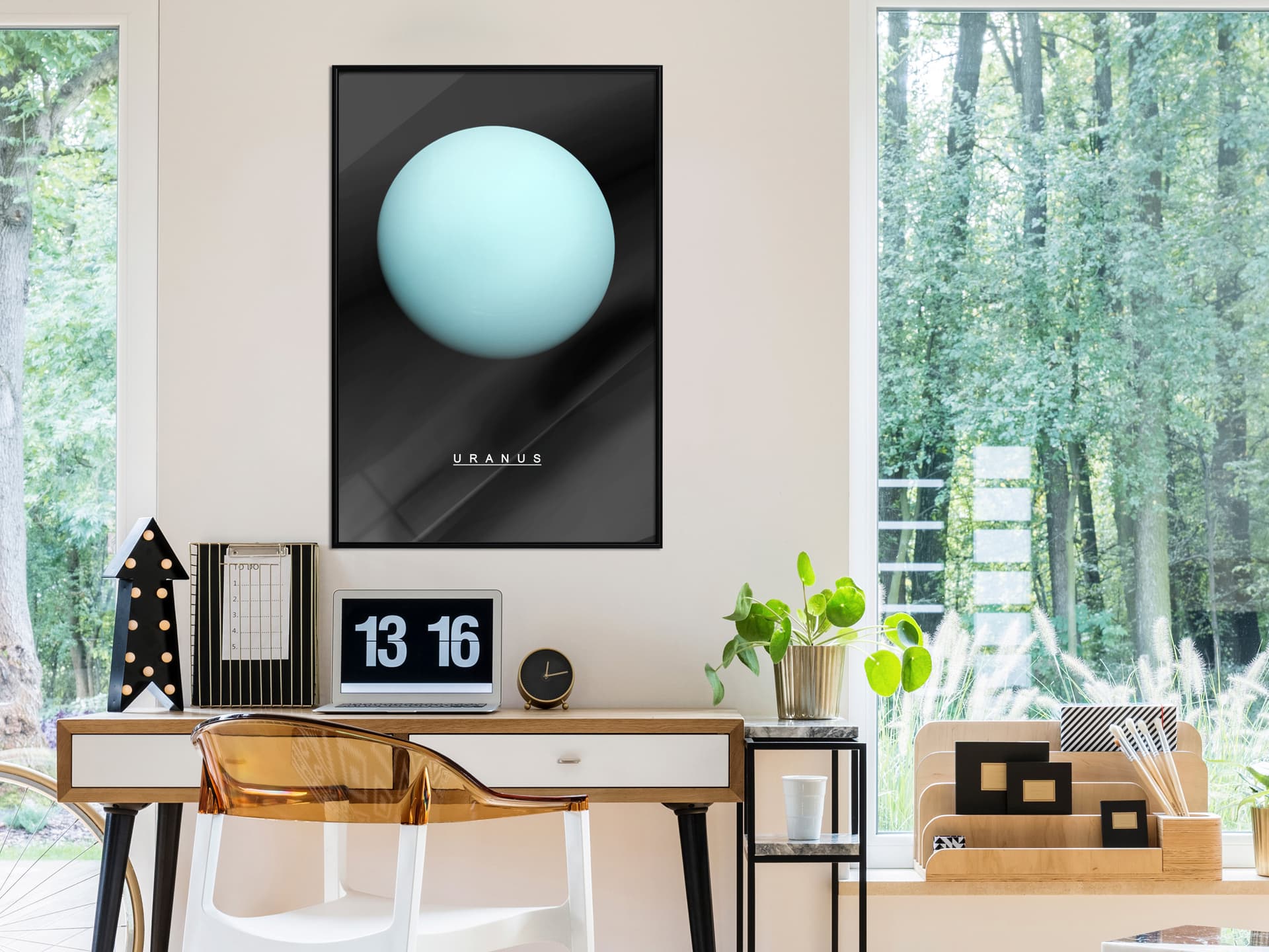 

Plakat - Układ słoneczny: Uran (rozmiar 30x45, wykończenie Rama czarna)