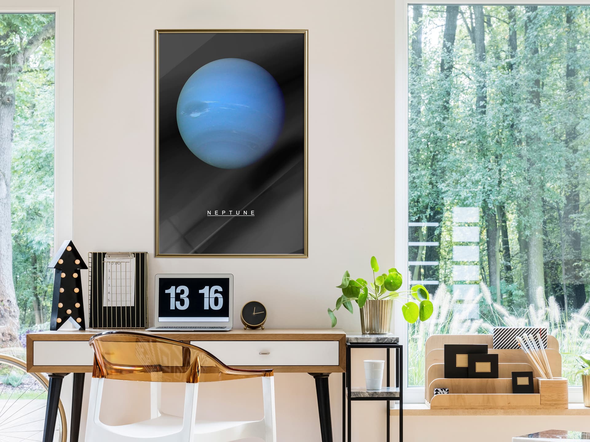

Plakat - Układ słoneczny: Neptun (rozmiar 40x60, wykończenie Rama złota)