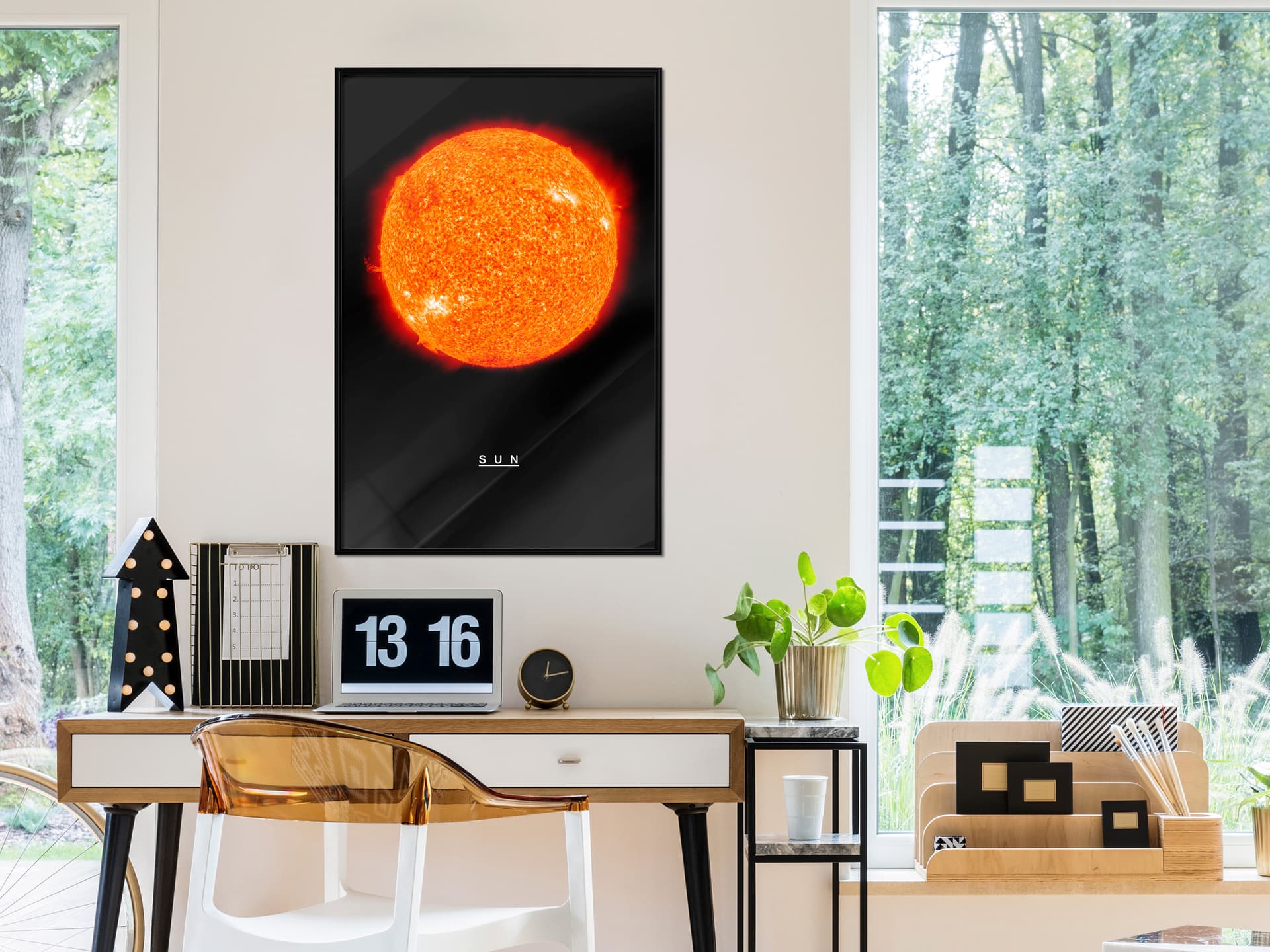 

Plakat - Układ słoneczny: Słońce (rozmiar 30x45, wykończenie Rama czarna)