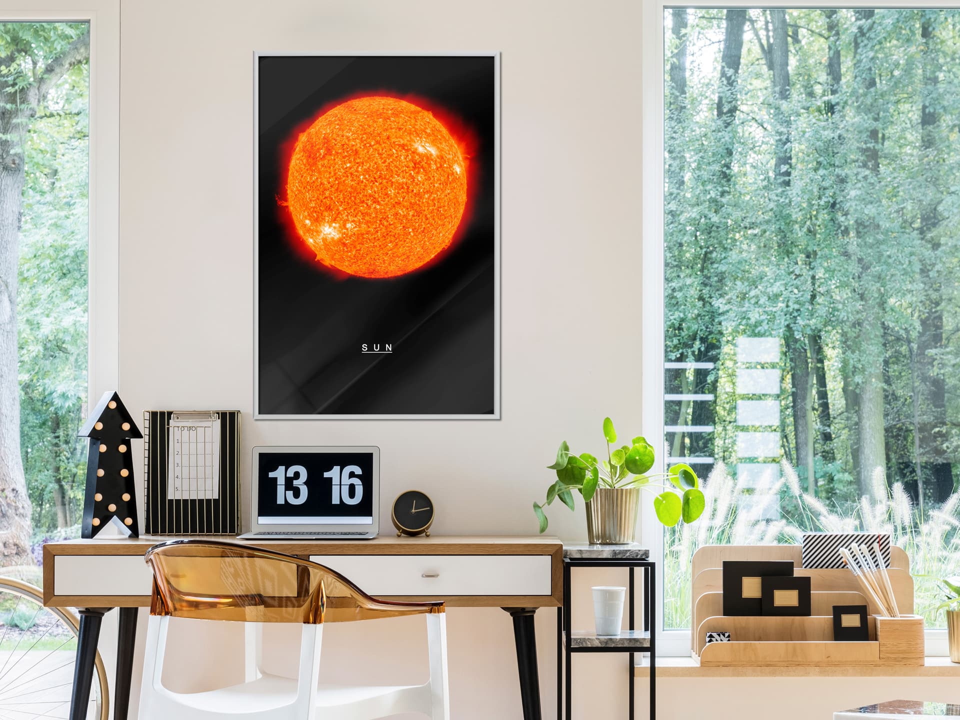 

Plakat - Układ słoneczny: Słońce (rozmiar 30x45, wykończenie Rama biała)
