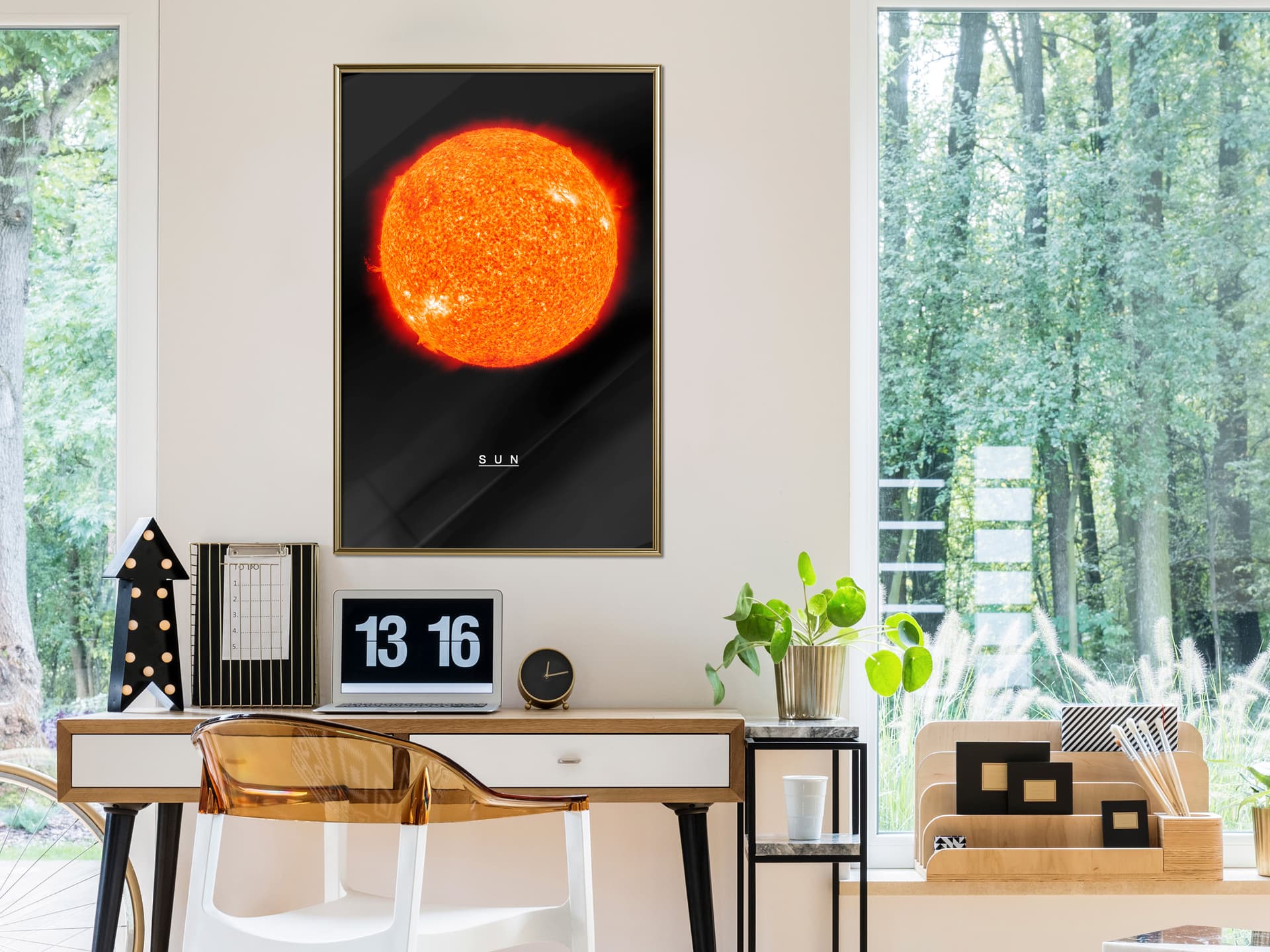 

Plakat - Układ słoneczny: Słońce (rozmiar 40x60, wykończenie Rama złota)
