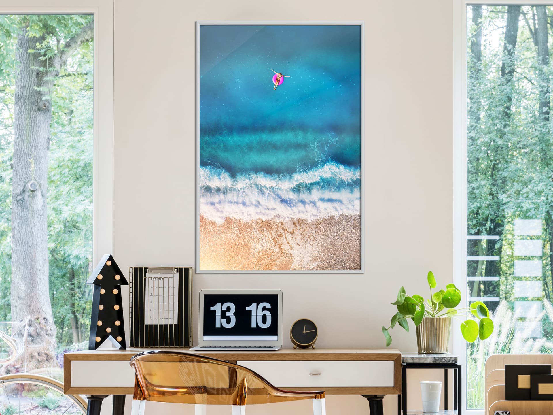 

Plakat - Powoli odpływając (rozmiar 30x45, wykończenie Rama biała)