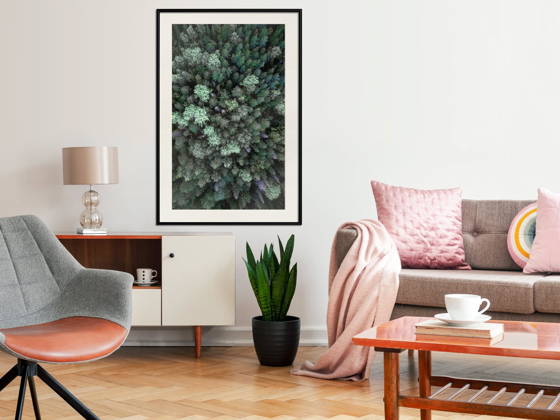 

Plakat - Świat z wysoka (rozmiar 20x30, wykończenie Rama czarna z passe-partout)