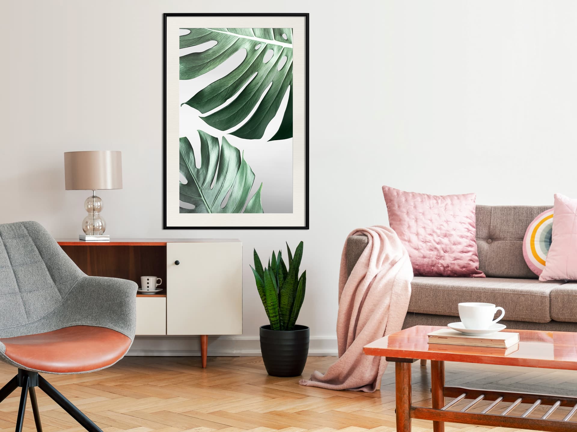 

Plakat - Liście jak ser szwajcarski (rozmiar 30x45, wykończenie Rama czarna z passe-partout)