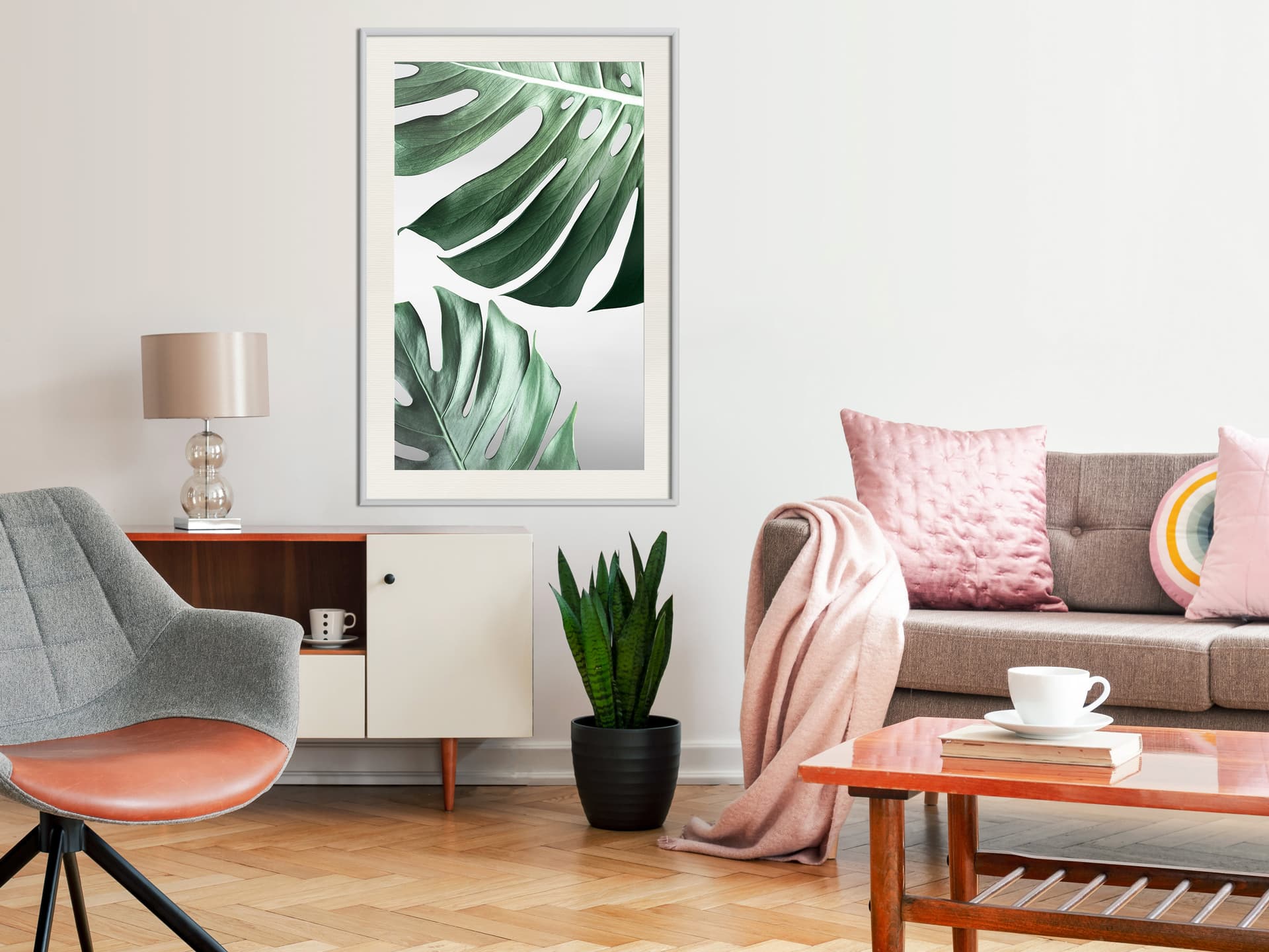 

Plakat - Liście jak ser szwajcarski (rozmiar 30x45, wykończenie Rama biała z passe-partout)