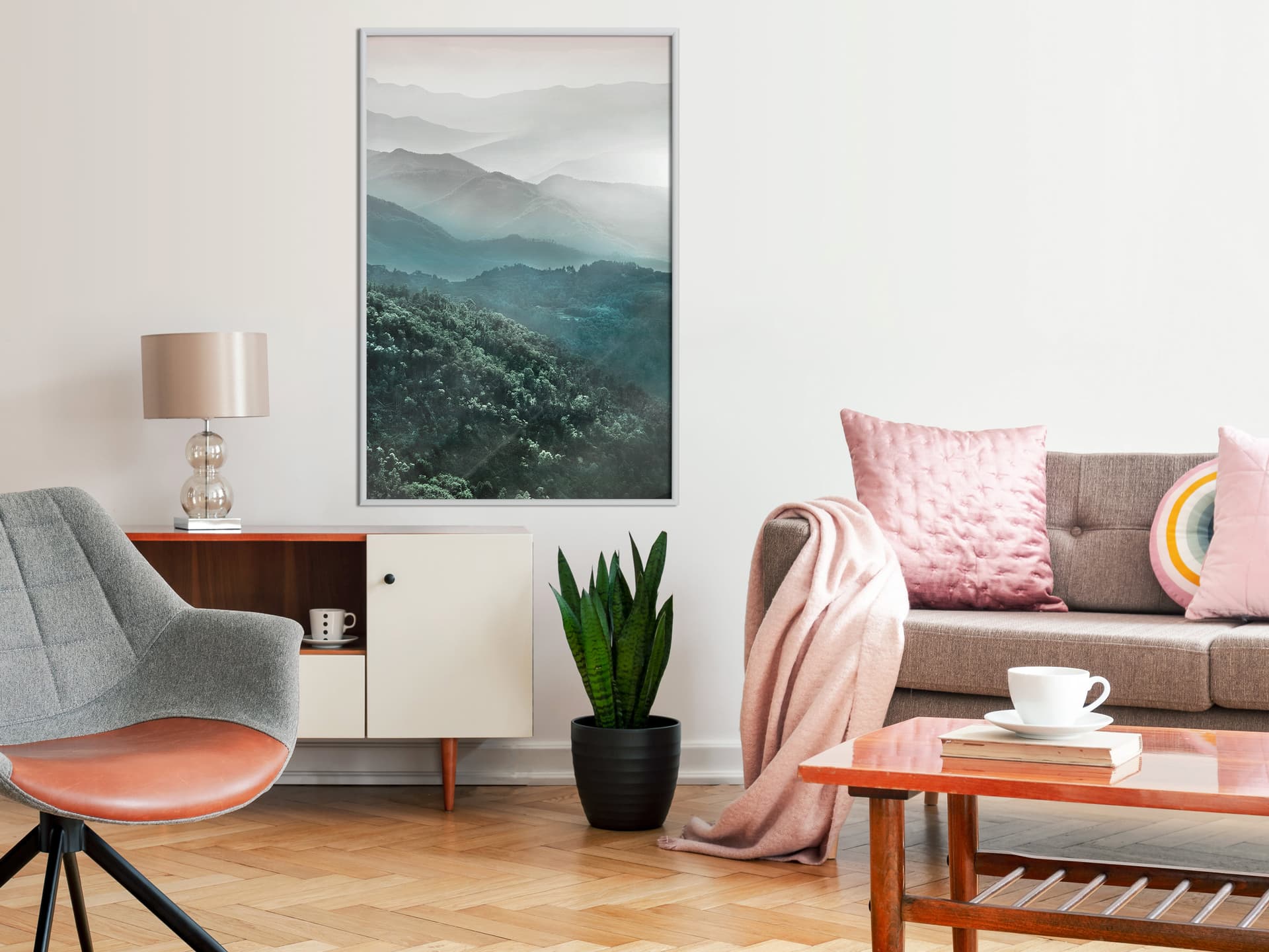 

Plakat - Naturalny gradient II (rozmiar 40x60, wykończenie Rama biała)