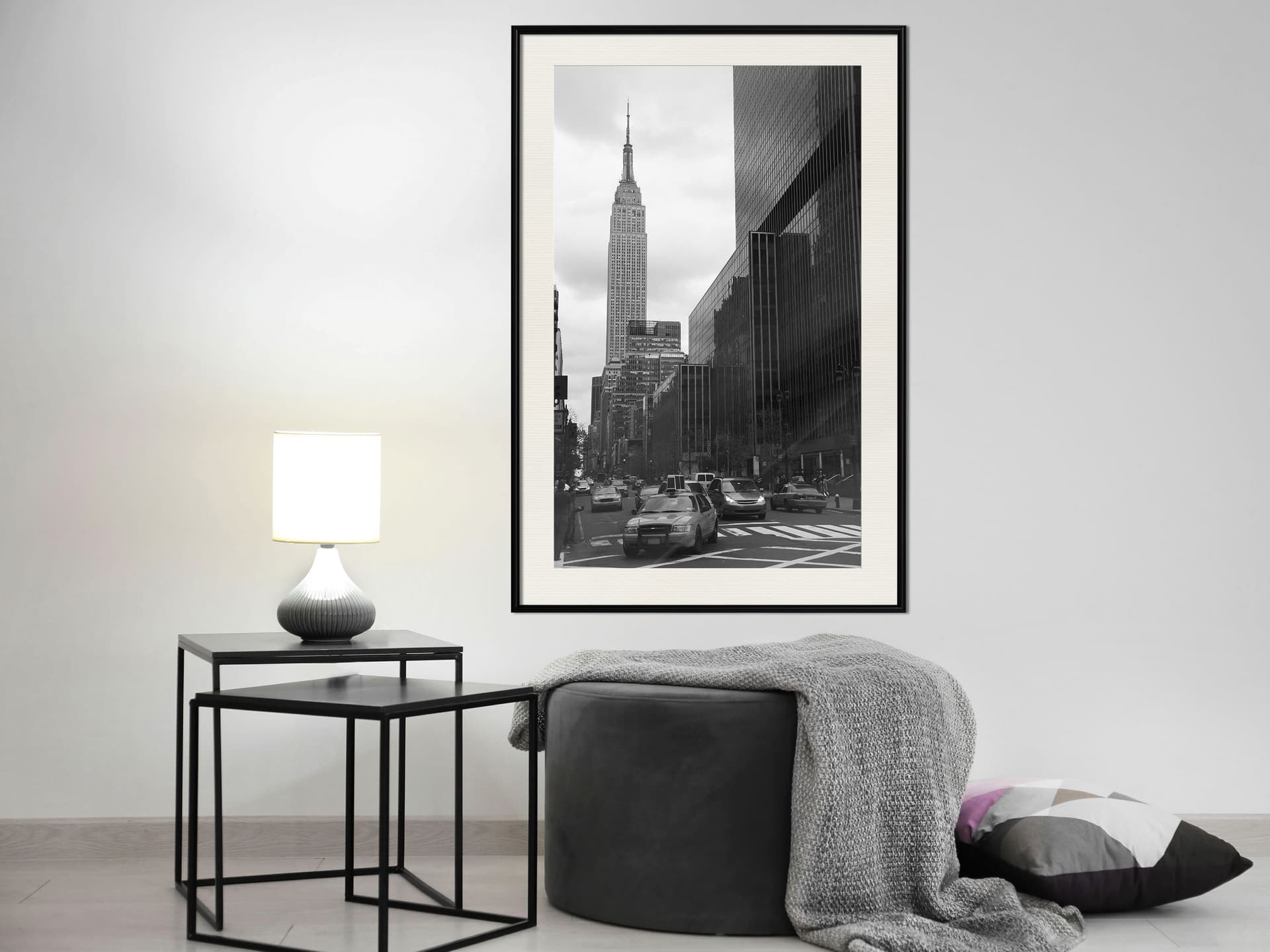 

Plakat - Empire State Building (rozmiar 30x45, wykończenie Rama czarna z passe-partout)