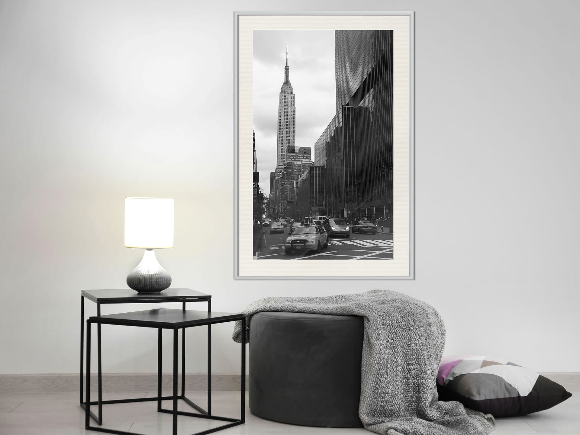 

Plakat - Empire State Building (rozmiar 40x60, wykończenie Rama biała z passe-partout)