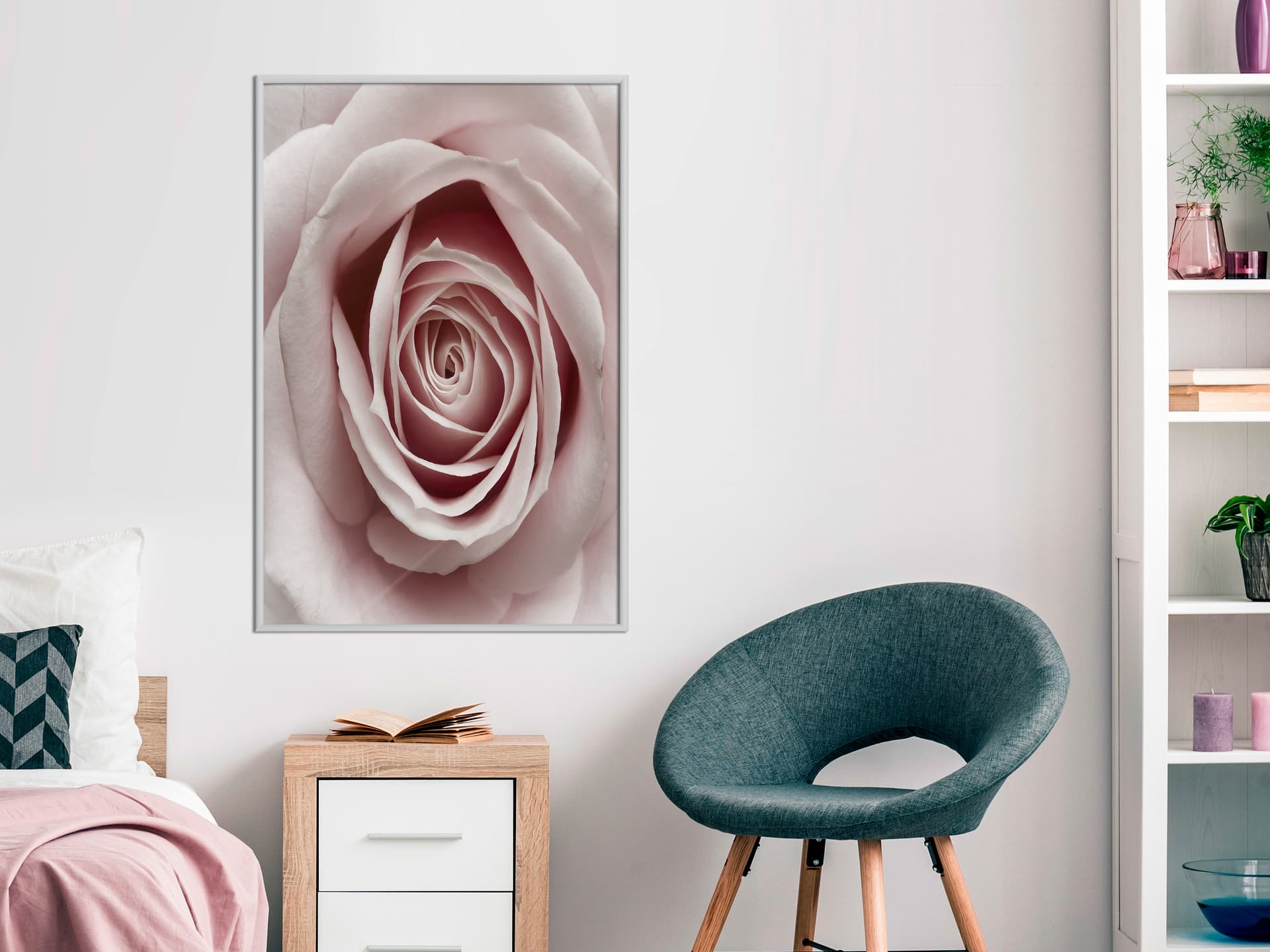 

Plakat - Pąk róży (rozmiar 30x45, wykończenie Rama biała)
