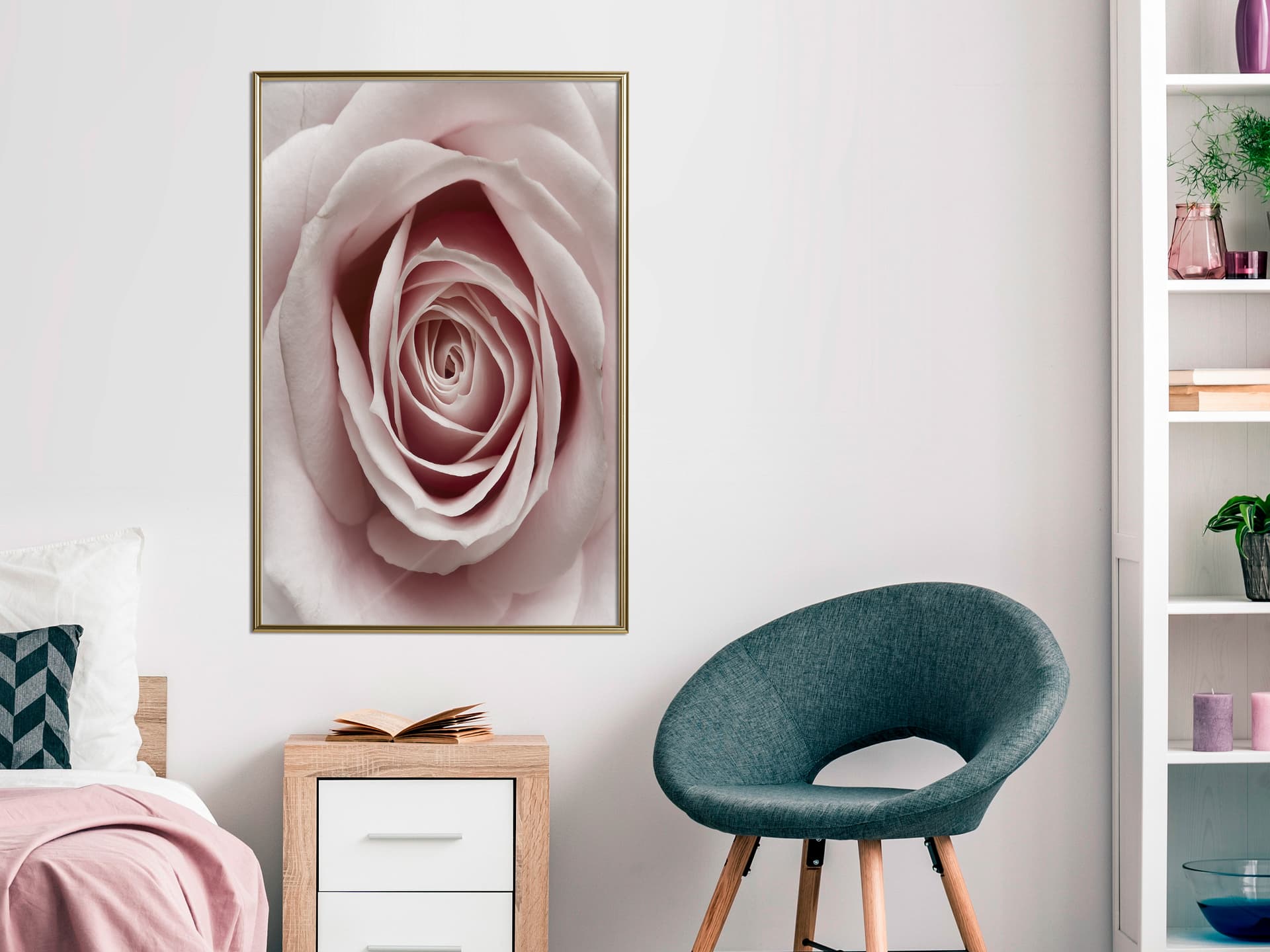 

Plakat - Pąk róży (rozmiar 20x30, wykończenie Rama złota)