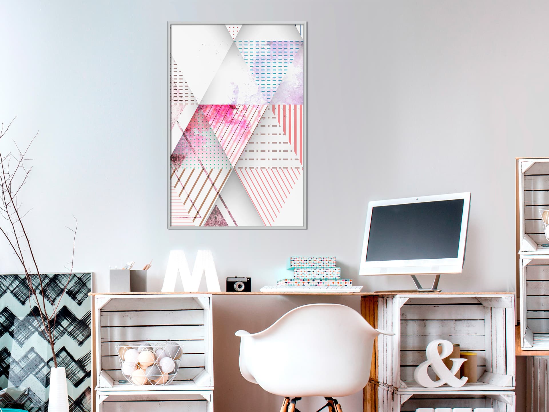 

Plakat - Patchwork III (rozmiar 20x30, wykończenie Rama biała)