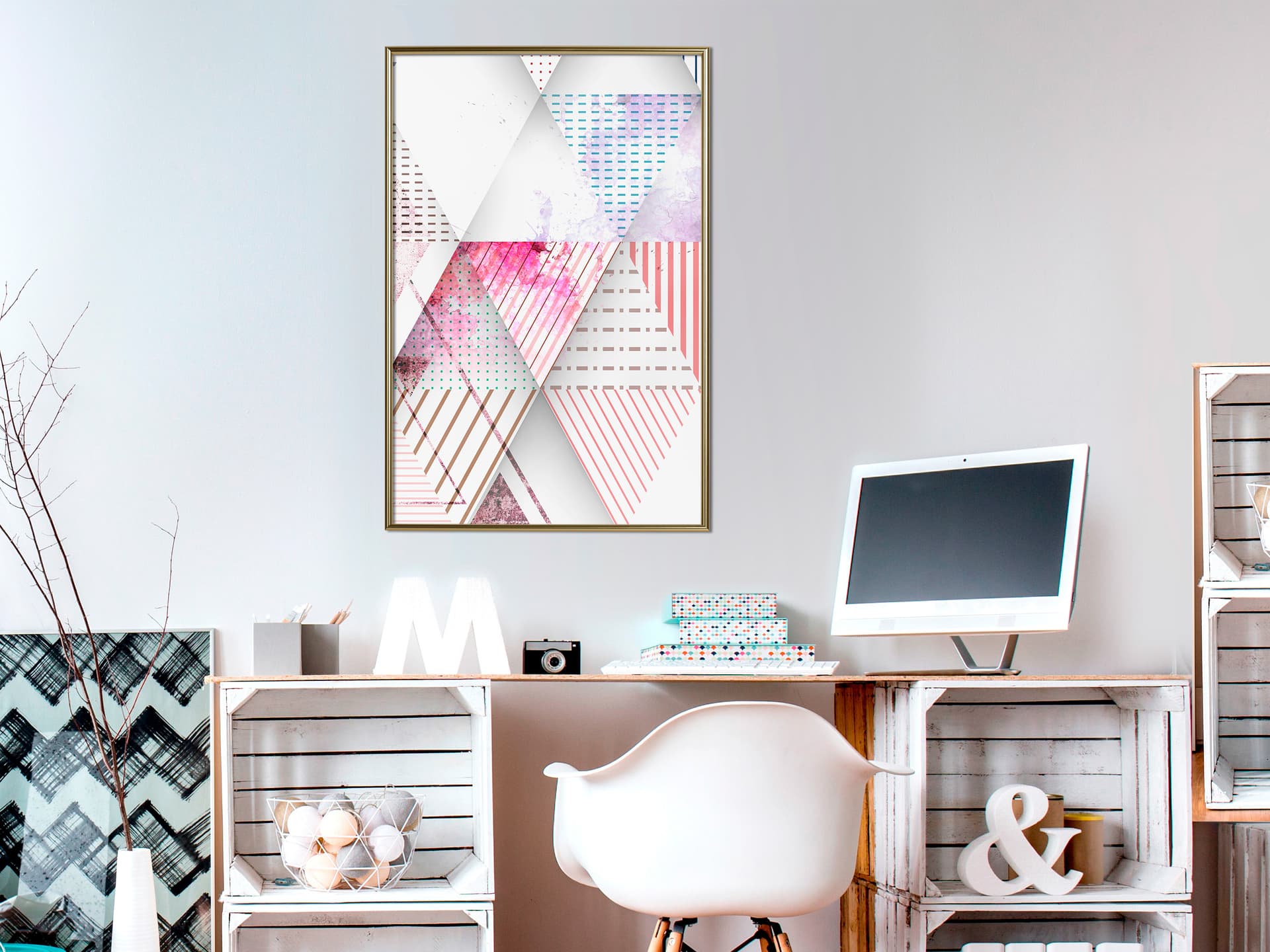 

Plakat - Patchwork III (rozmiar 40x60, wykończenie Rama złota)