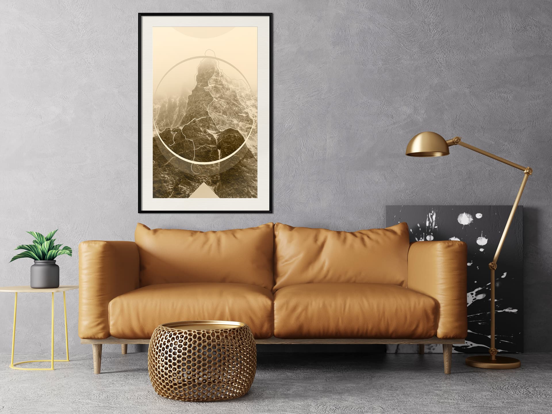 

Plakat - Niezdobyty szczyt (rozmiar 20x30, wykończenie Rama czarna z passe-partout)