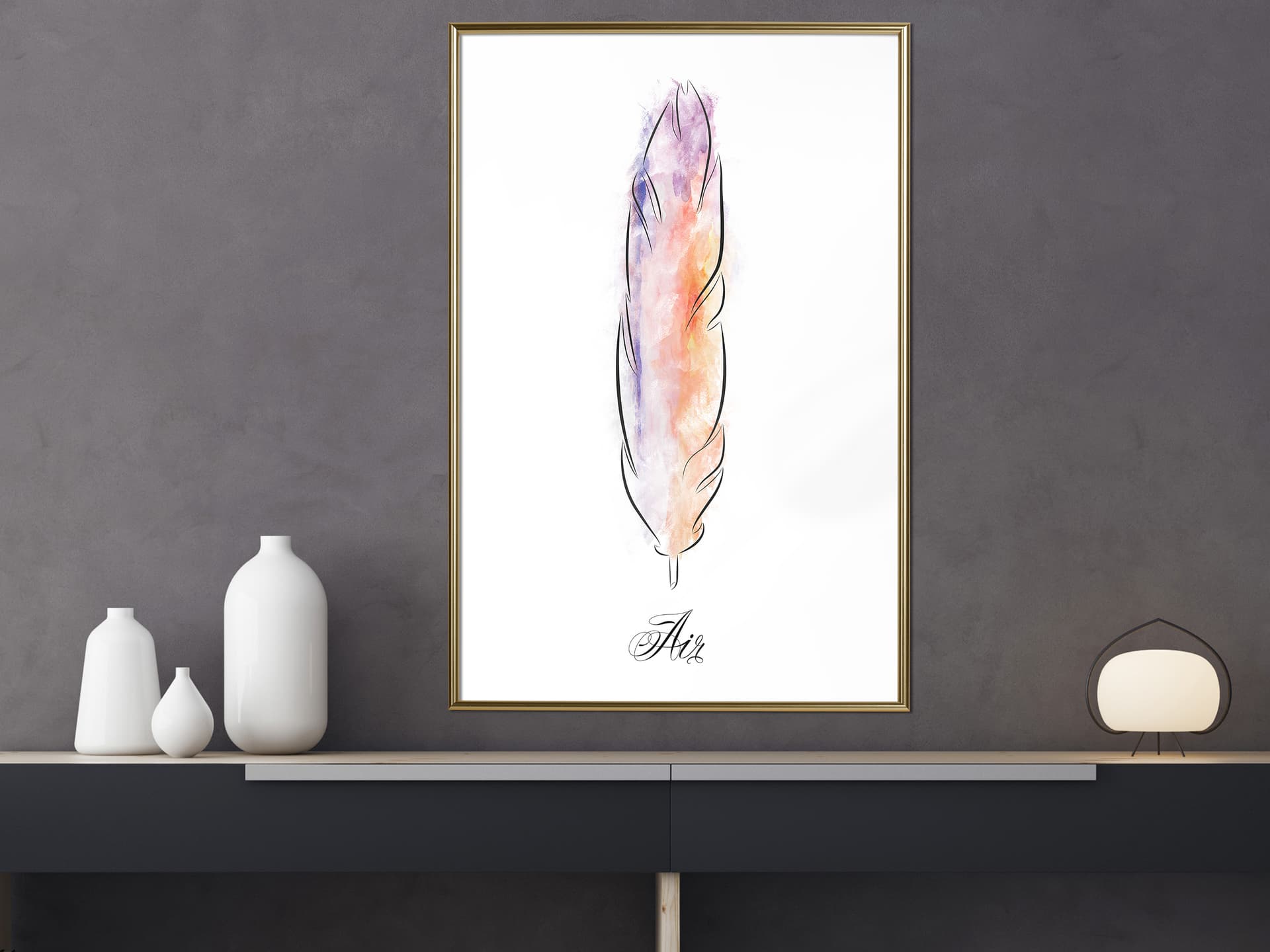 

Plakat - Lekkość I (rozmiar 20x30, wykończenie Rama złota)
