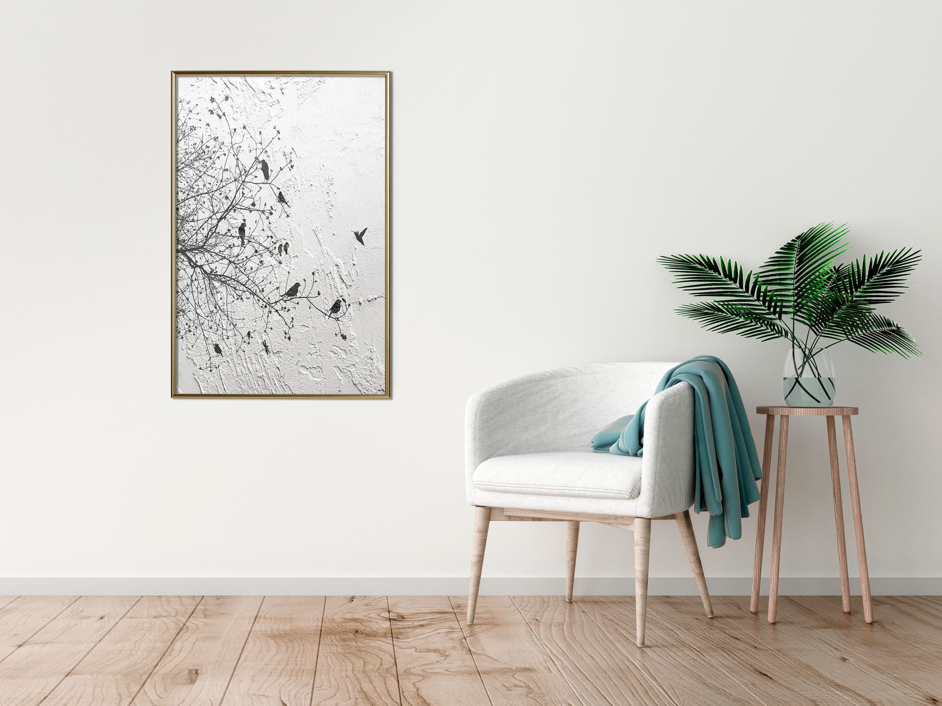 

Plakat - Świergot I (rozmiar 30x45, wykończenie Rama złota)