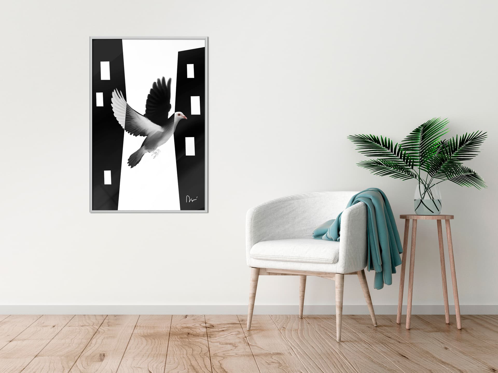 

Plakat - Uchwycony w locie (rozmiar 30x45, wykończenie Rama biała)