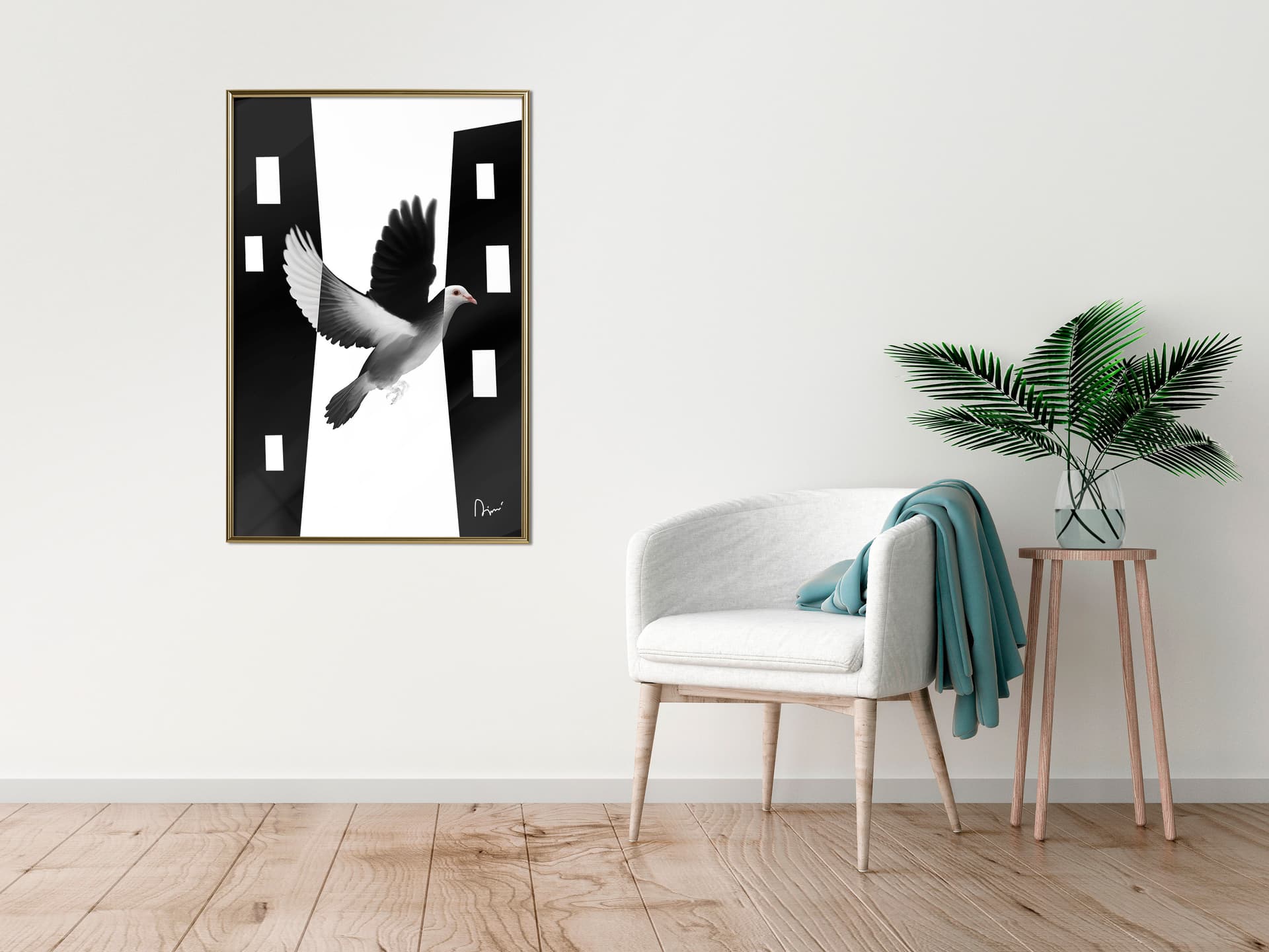 

Plakat - Uchwycony w locie (rozmiar 40x60, wykończenie Rama złota)