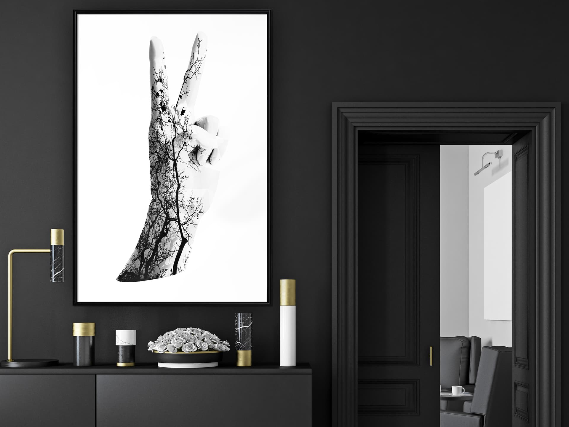 

Plakat - Pokój (rozmiar 40x60, wykończenie Rama czarna)