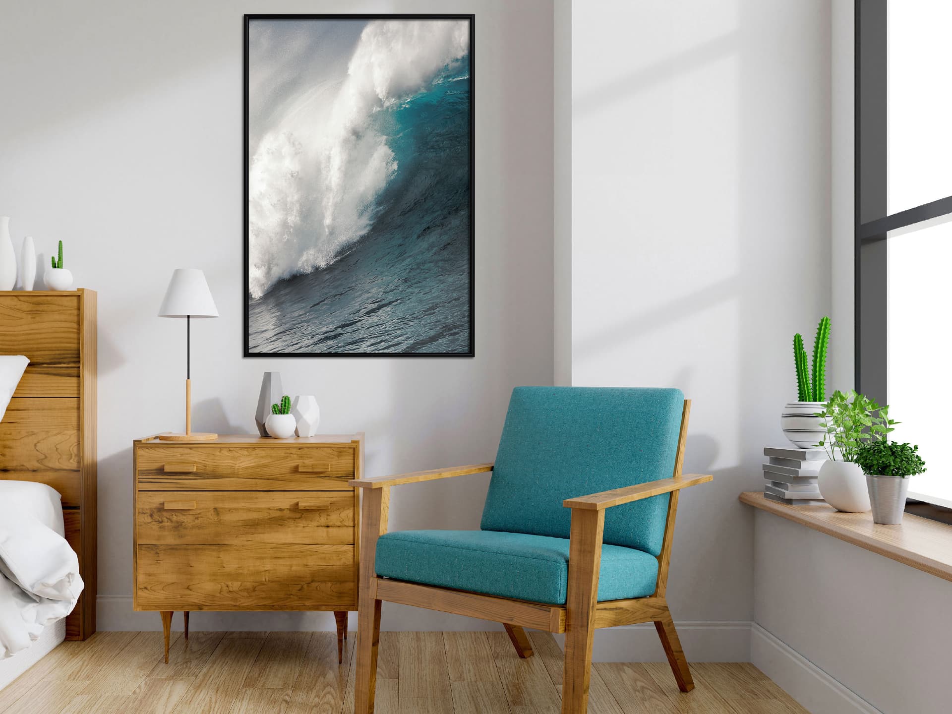 

Plakat - Potęga oceanu (rozmiar 40x60, wykończenie Rama czarna)