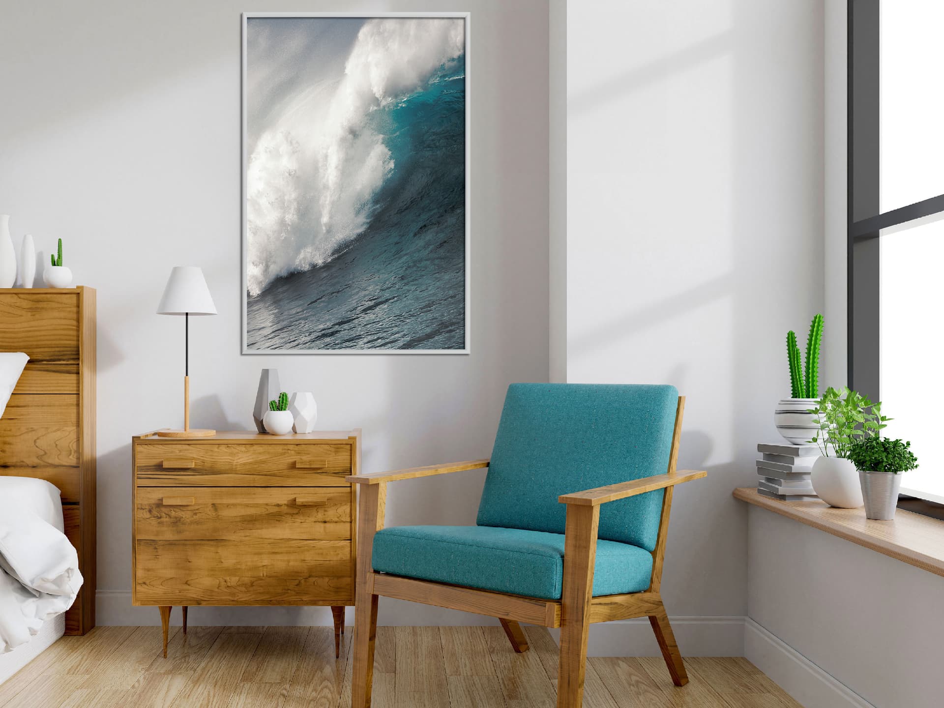 

Plakat - Potęga oceanu (rozmiar 40x60, wykończenie Rama biała)