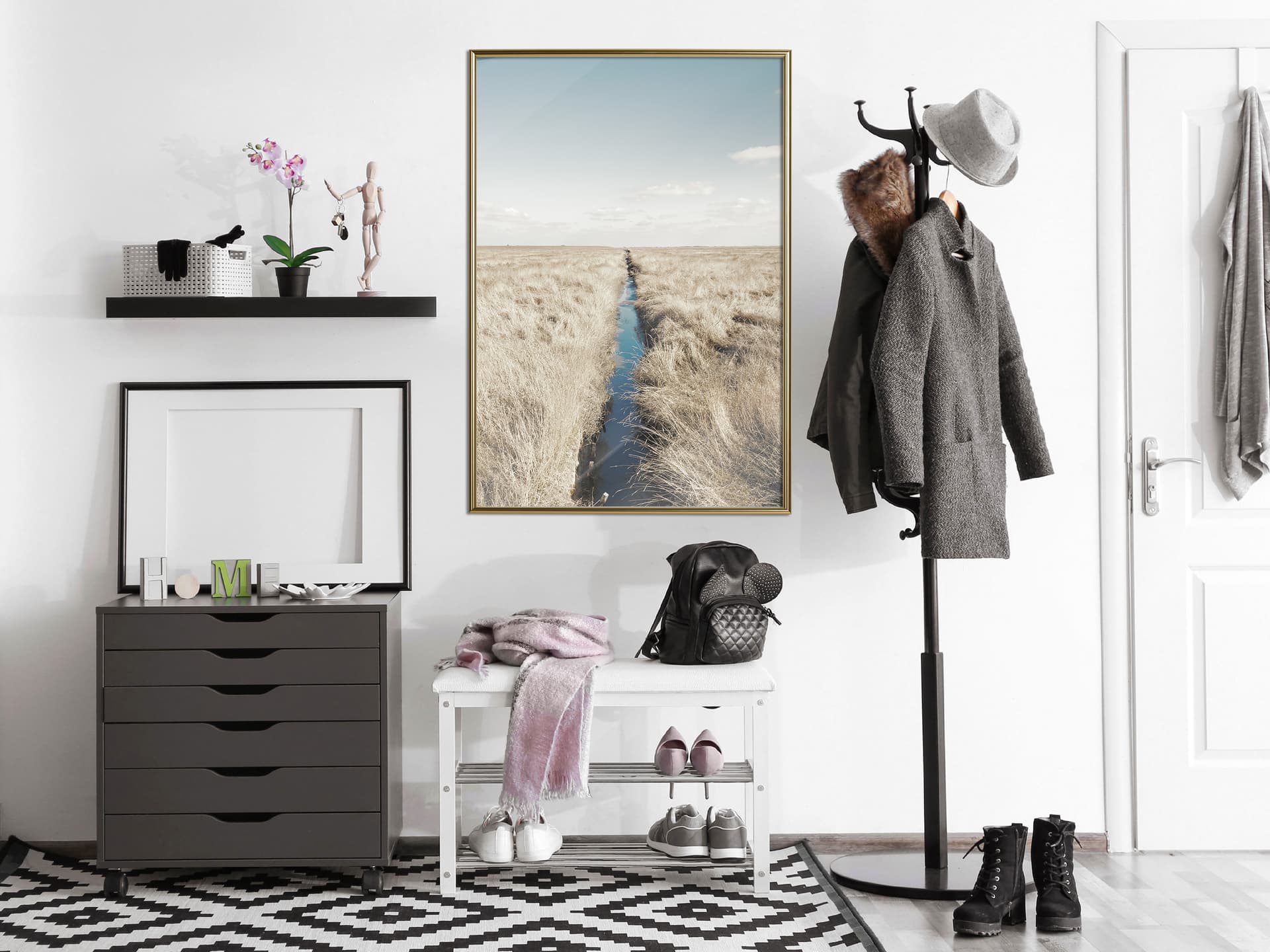

Plakat - Rów melioracyjny (rozmiar 20x30, wykończenie Rama złota)