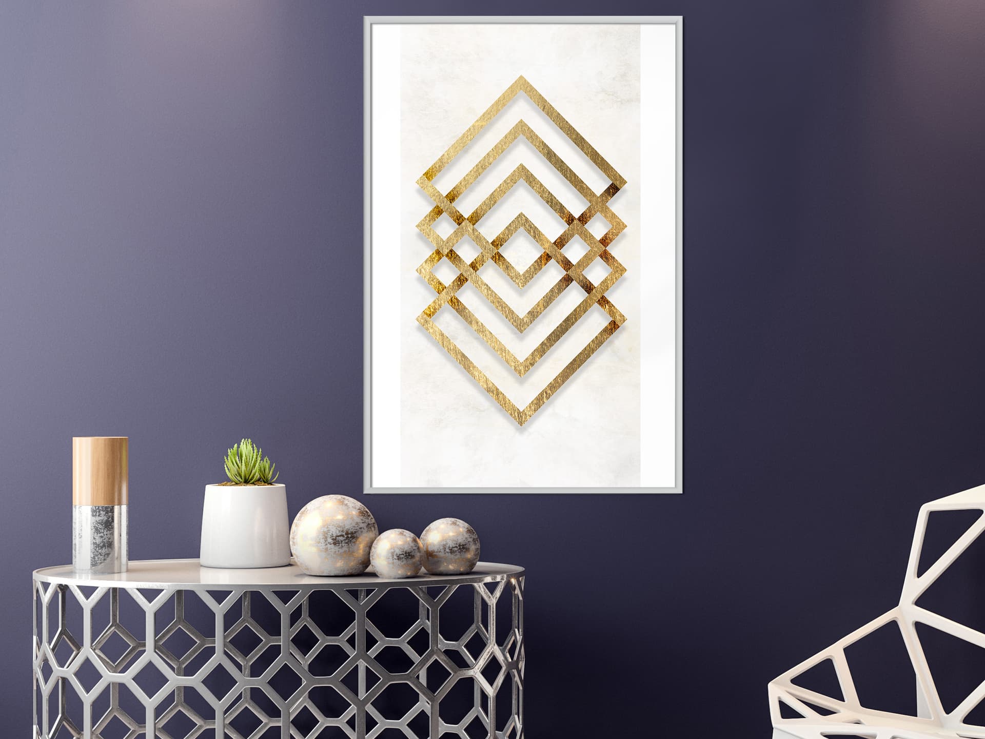 

Plakat - Złota inkrustacja (rozmiar 20x30, wykończenie Rama biała)