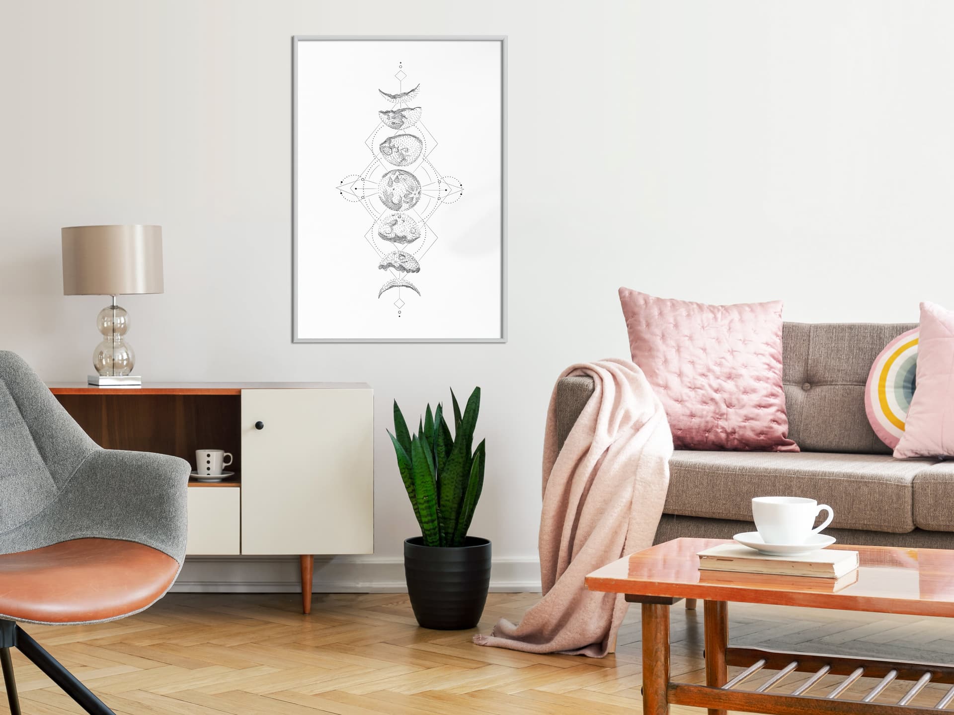 

Plakat - Srebrny Glob (rozmiar 20x30, wykończenie Rama biała)