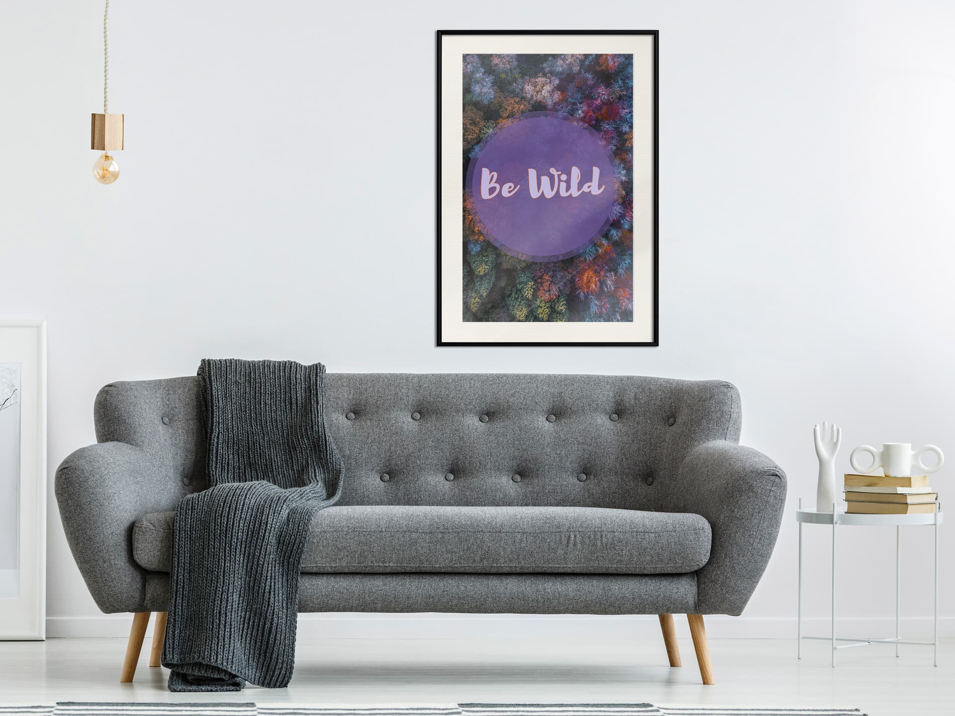 

Plakat - Obudź w sobie dzikość (rozmiar 30x45, wykończenie Rama czarna z passe-partout)