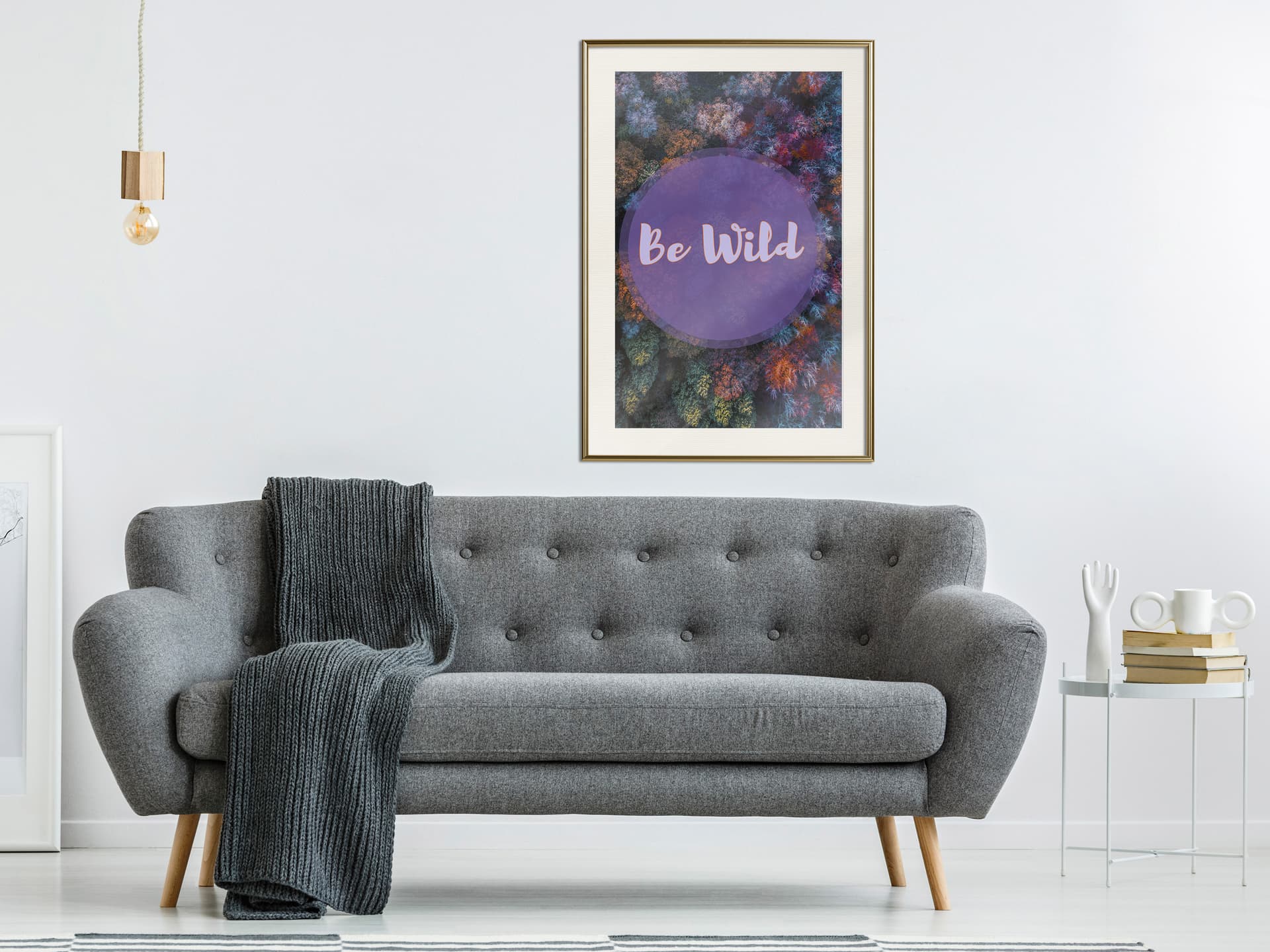 

Plakat - Obudź w sobie dzikość (rozmiar 30x45, wykończenie Rama złota z passe-partout)