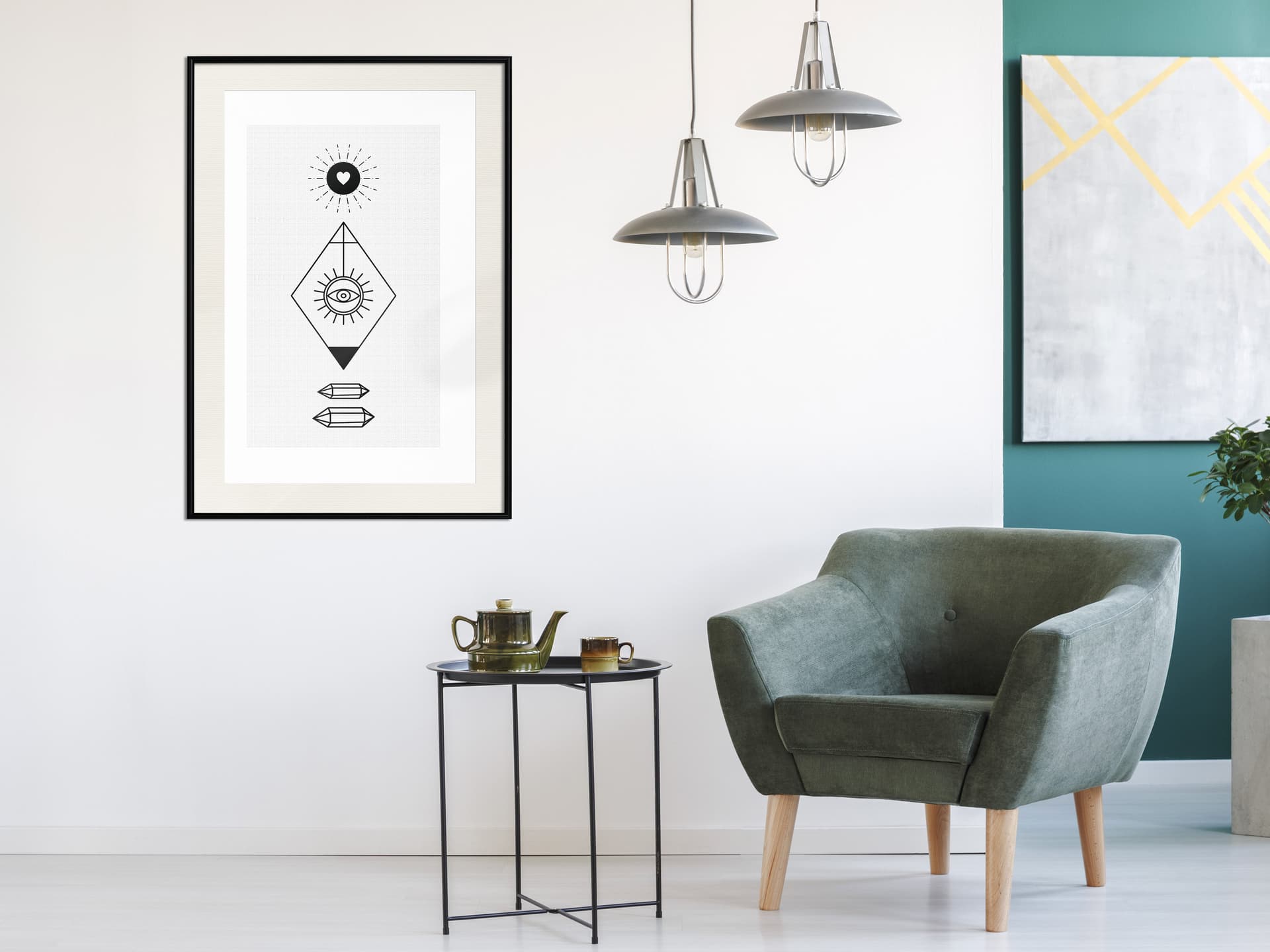 

Plakat - Intuicja (rozmiar 40x60, wykończenie Rama czarna z passe-partout)