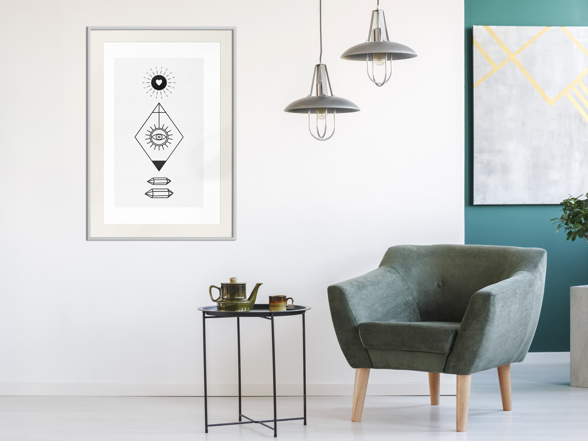 

Plakat - Intuicja (rozmiar 40x60, wykończenie Rama biała z passe-partout)