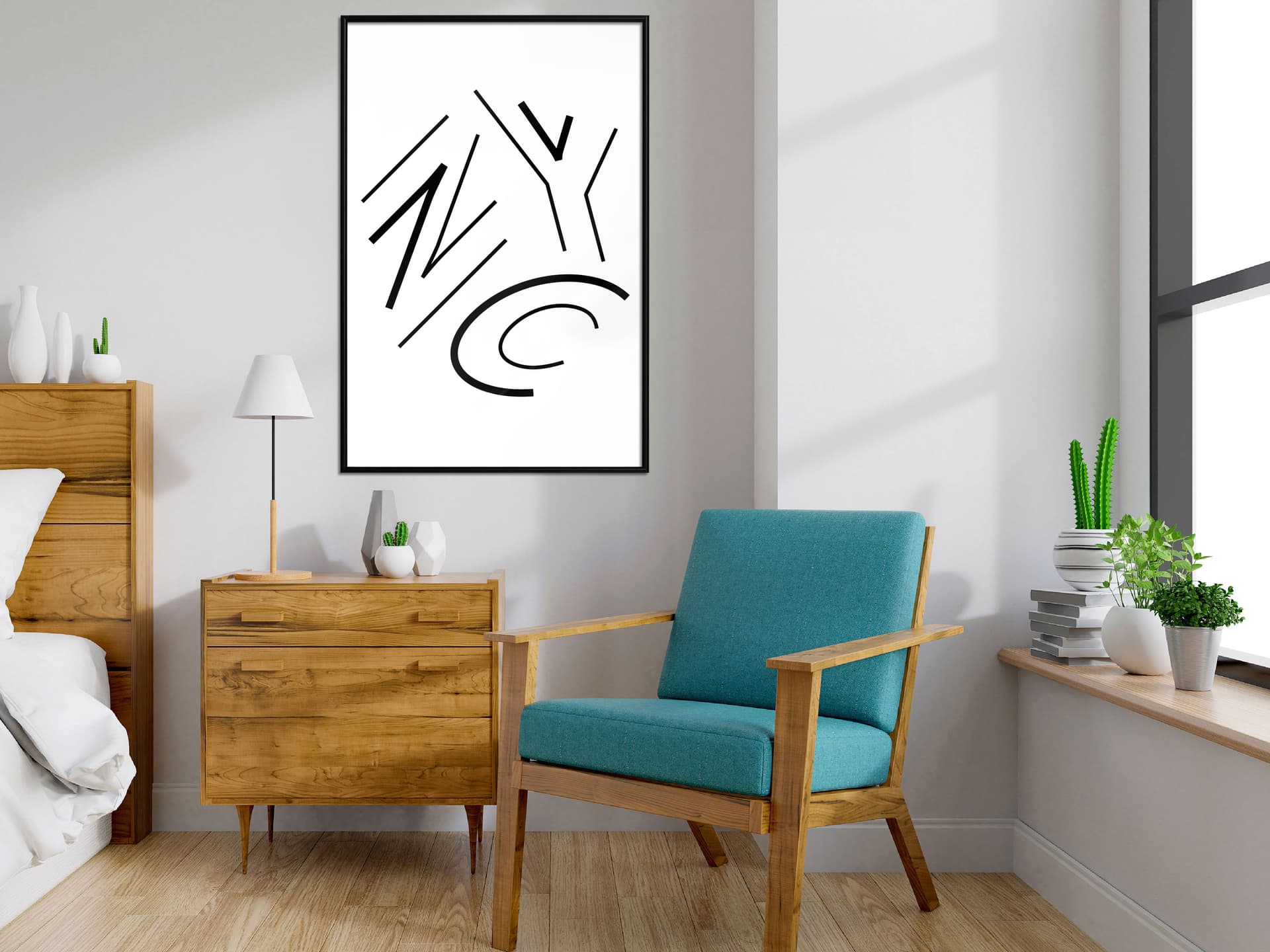 

Plakat - Trzy litery (rozmiar 30x45, wykończenie Rama czarna)
