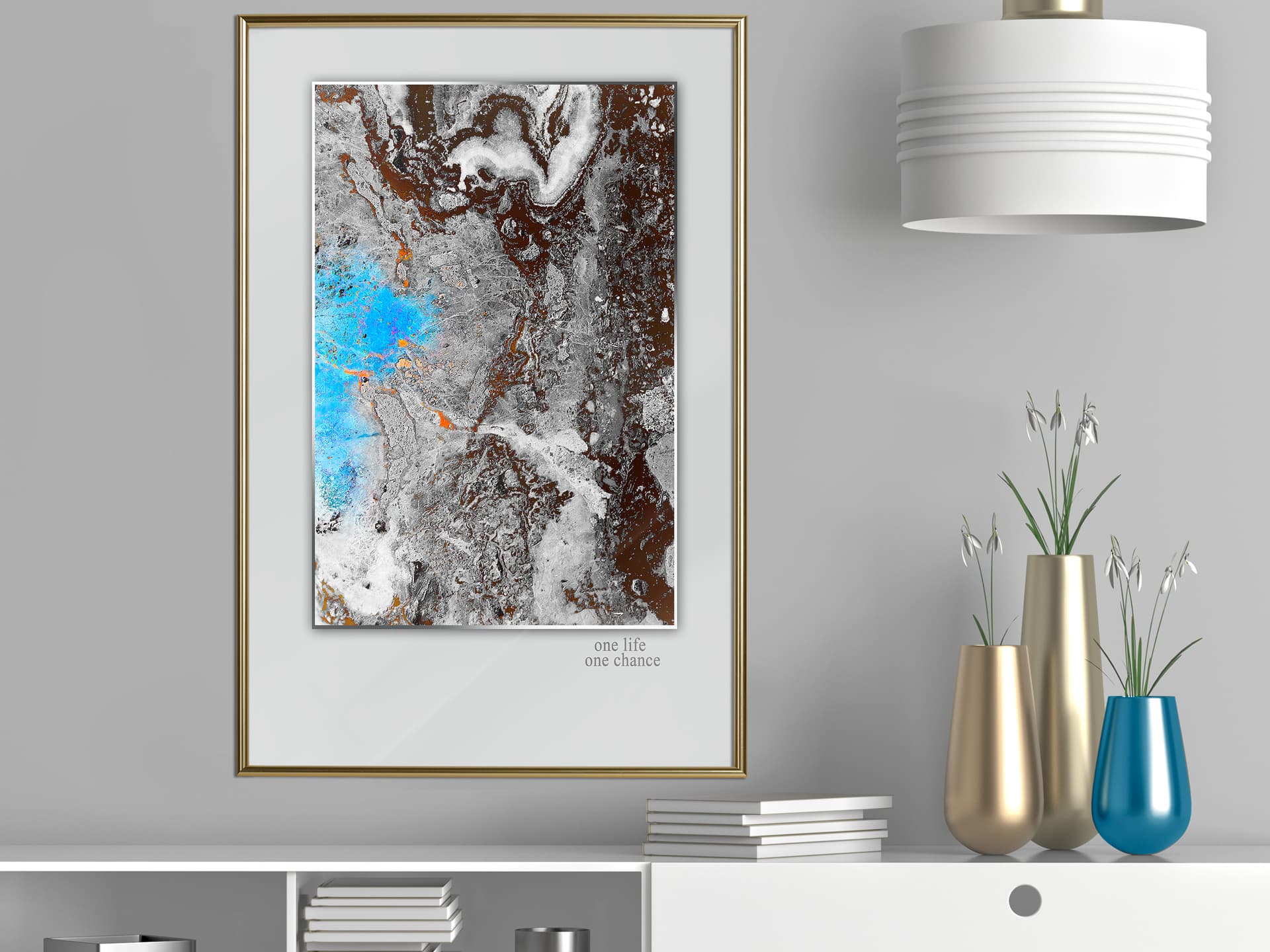 

Plakat - Jedno życie (rozmiar 40x60, wykończenie Rama złota)