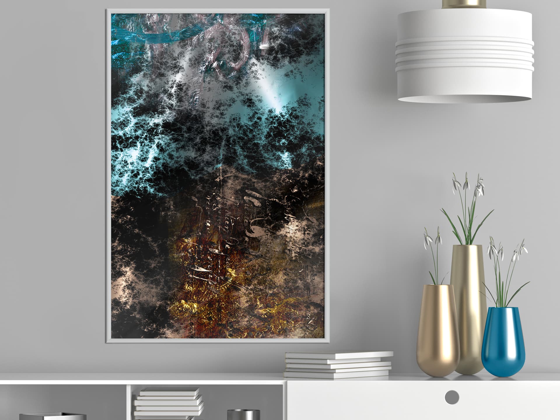 

Plakat - Ciemna materia I (rozmiar 20x30, wykończenie Rama biała)