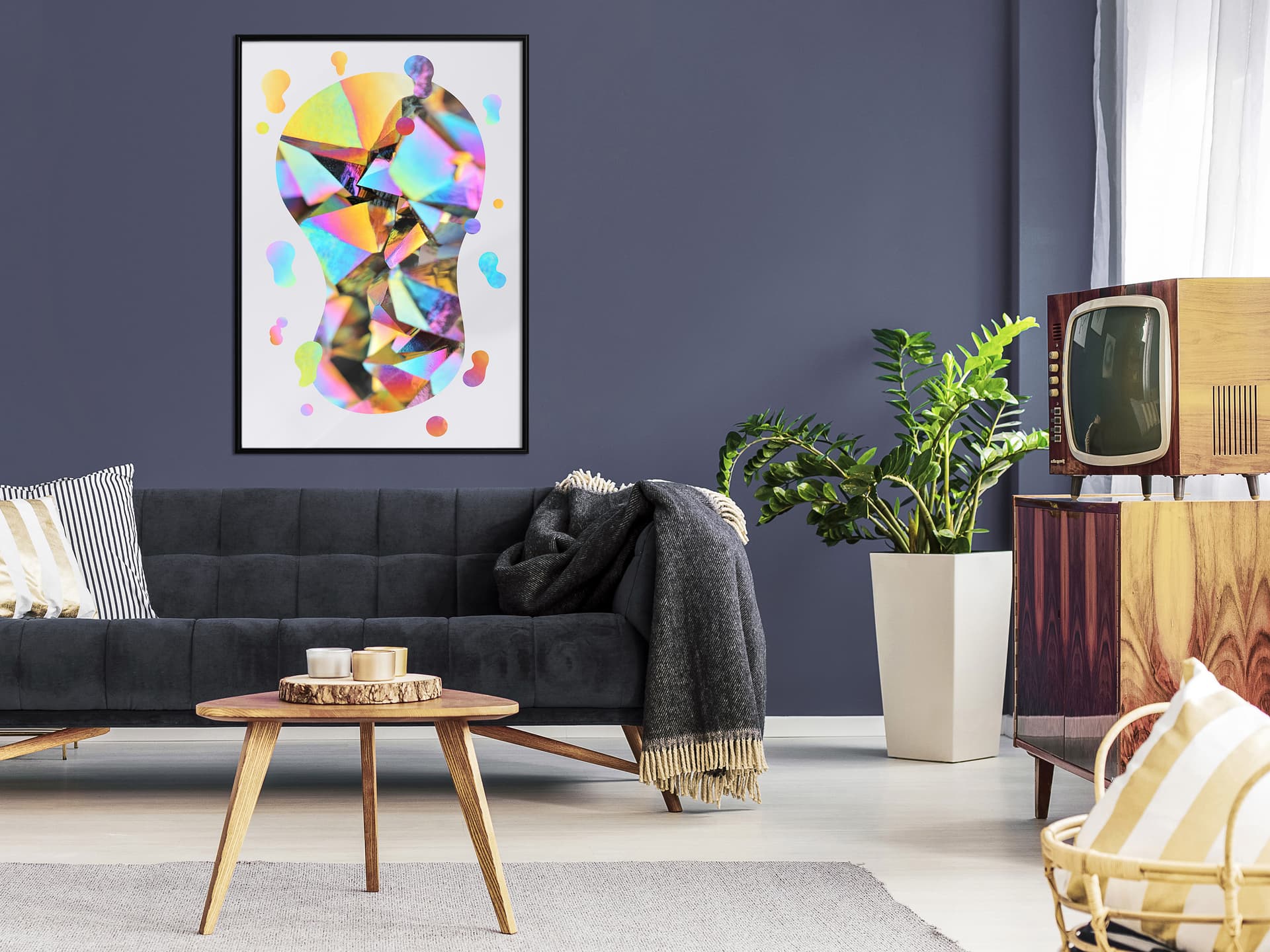 

Plakat - Abstrakcyjna żarówka (rozmiar 20x30, wykończenie Rama czarna)