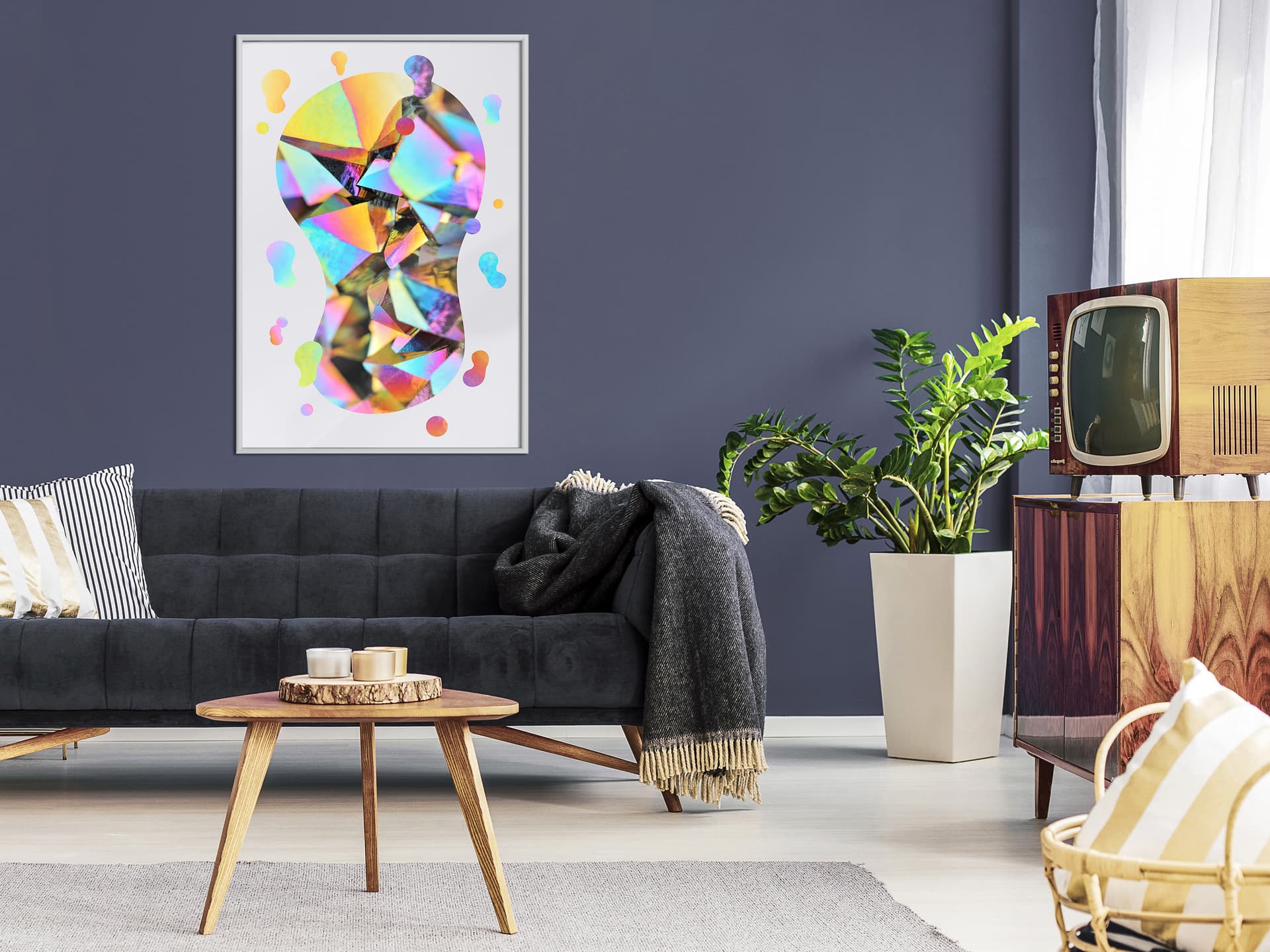 

Plakat - Abstrakcyjna żarówka (rozmiar 20x30, wykończenie Rama biała)