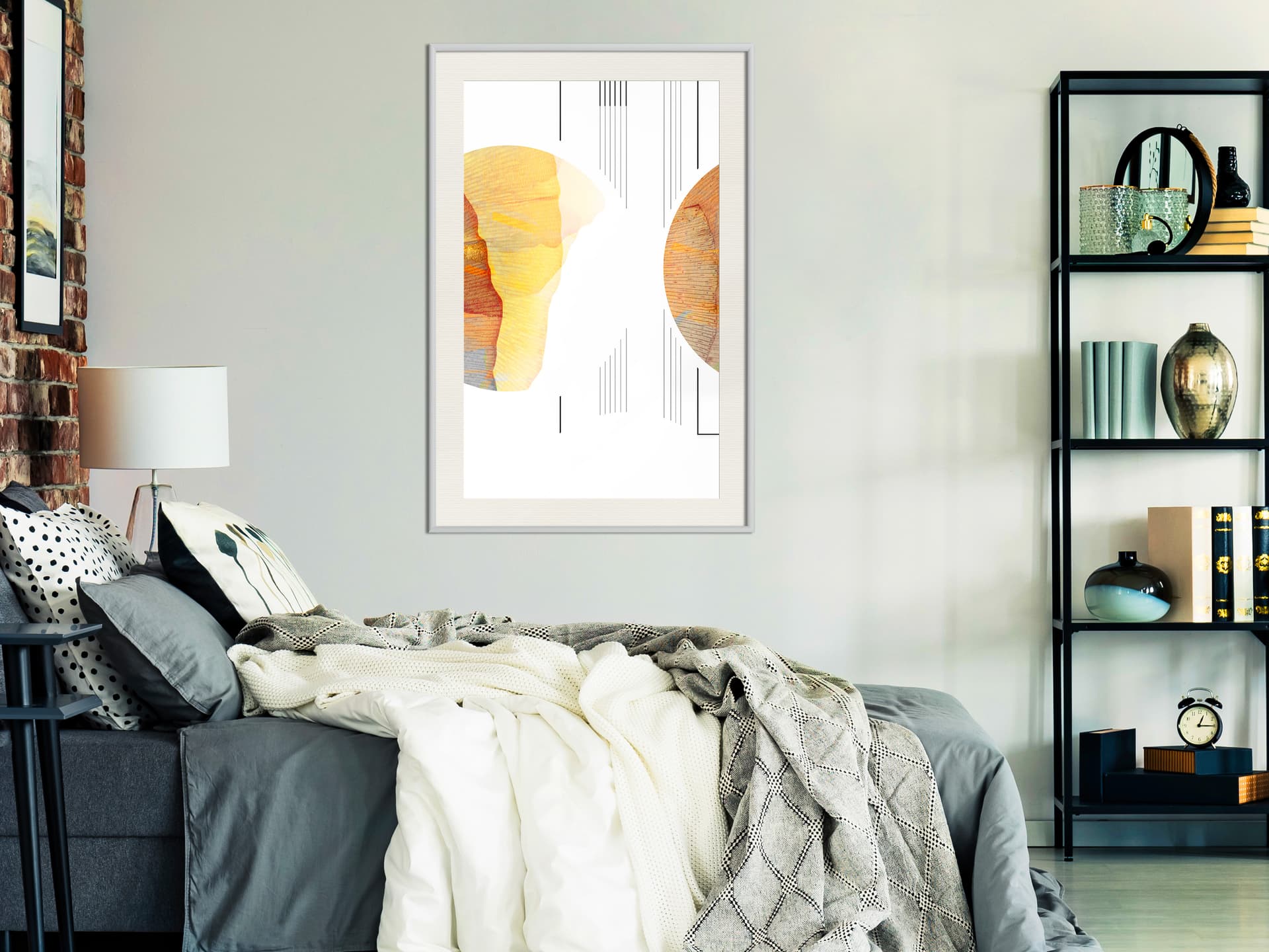 

Plakat - Zderzenie planet (rozmiar 30x45, wykończenie Rama biała z passe-partout)