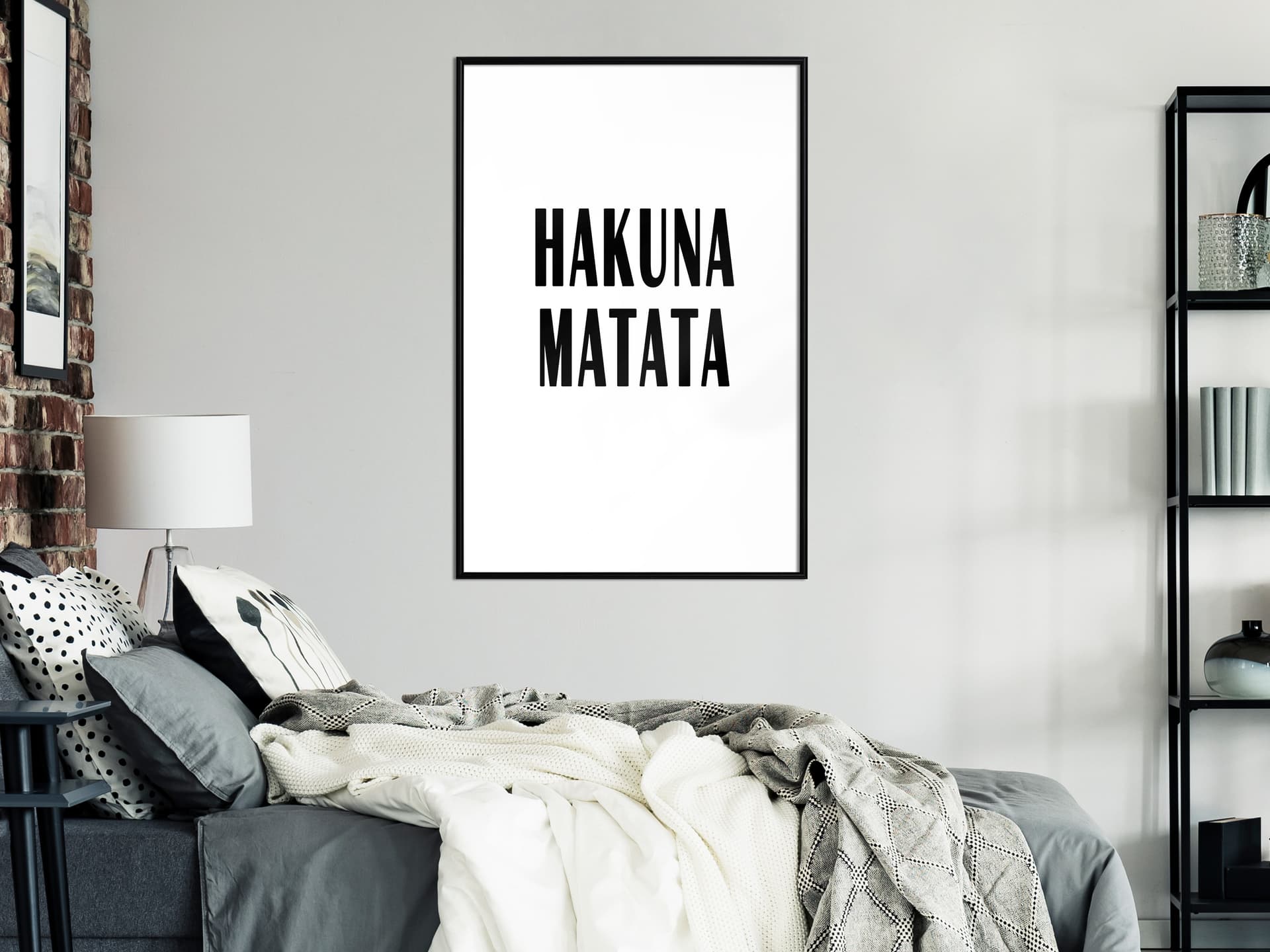 

Plakat - Hakuna Matata (rozmiar 30x45, wykończenie Rama czarna)