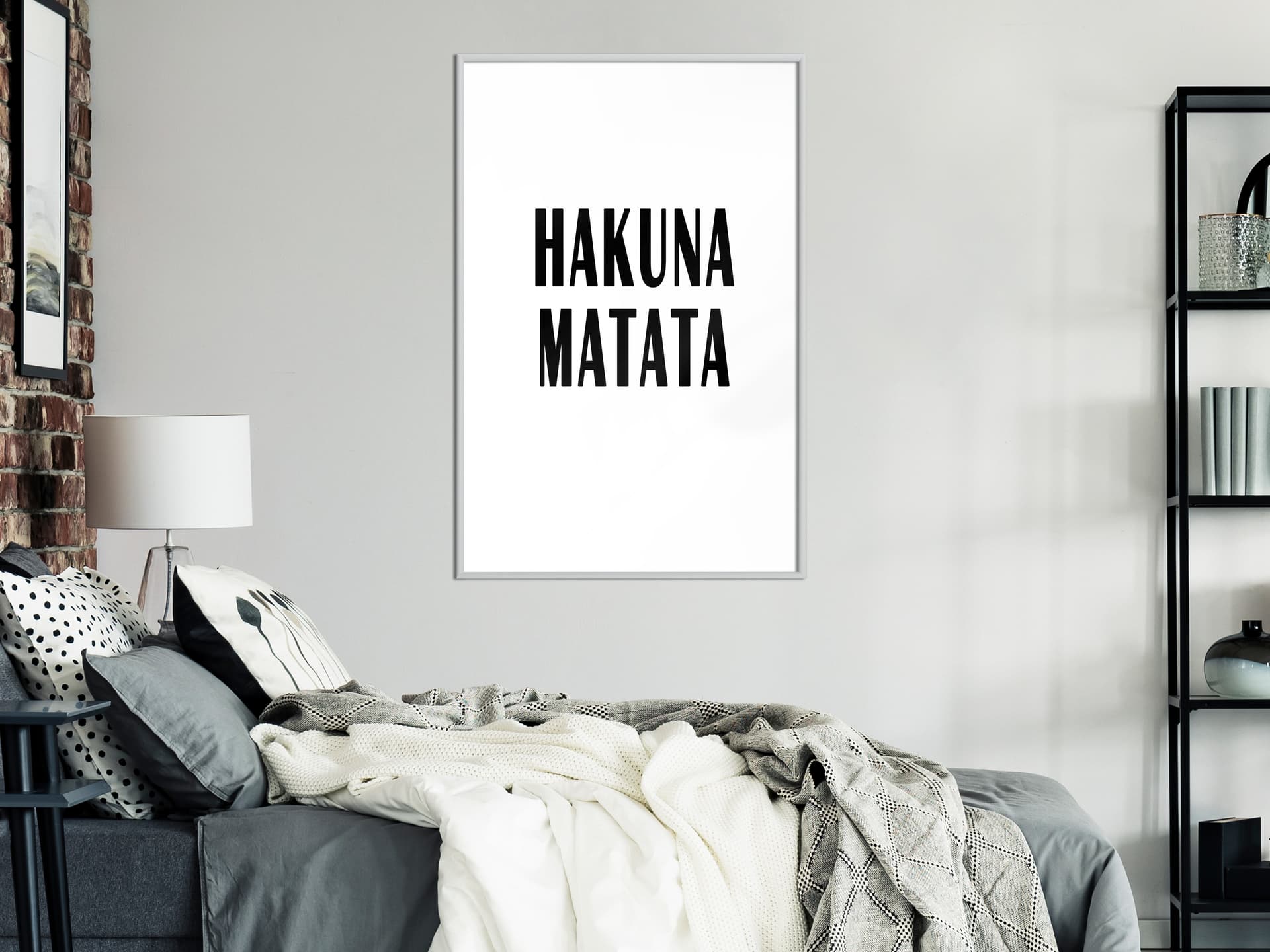 

Plakat - Hakuna Matata (rozmiar 20x30, wykończenie Rama biała)