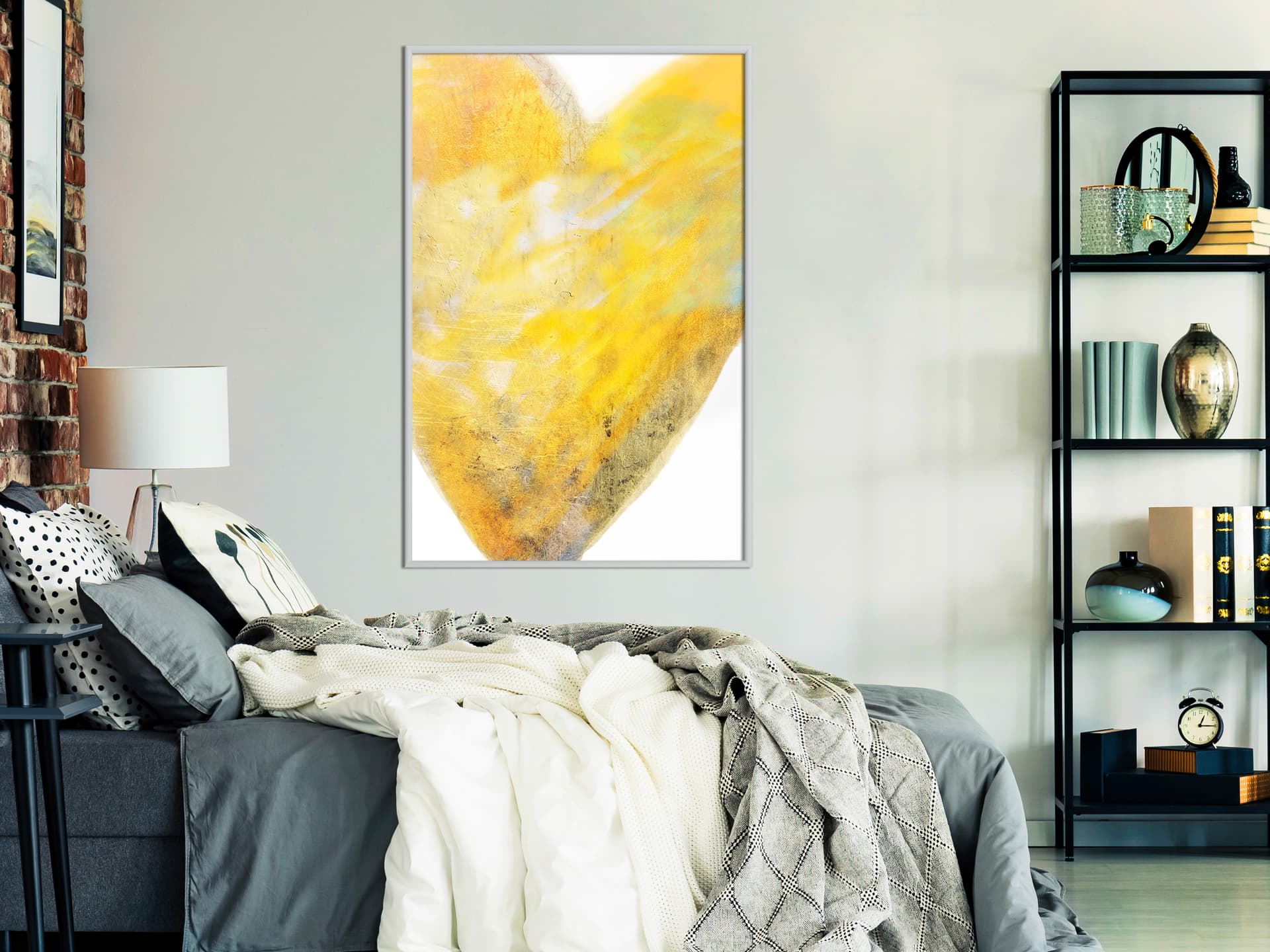 

Plakat - Bursztynowe serce (rozmiar 40x60, wykończenie Rama biała)