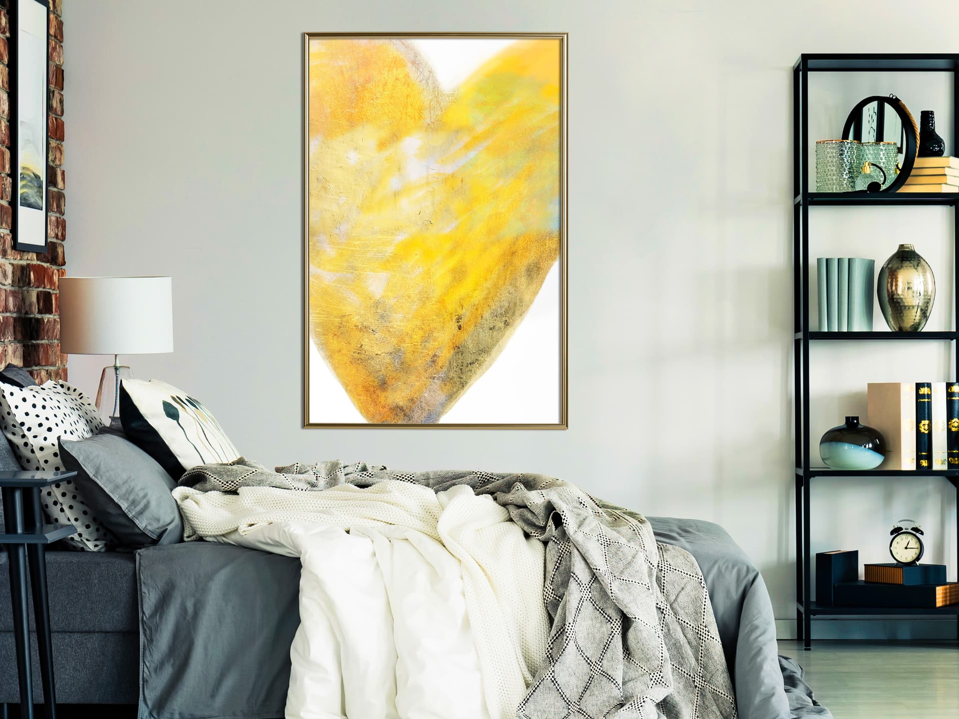 

Plakat - Bursztynowe serce (rozmiar 40x60, wykończenie Rama złota)