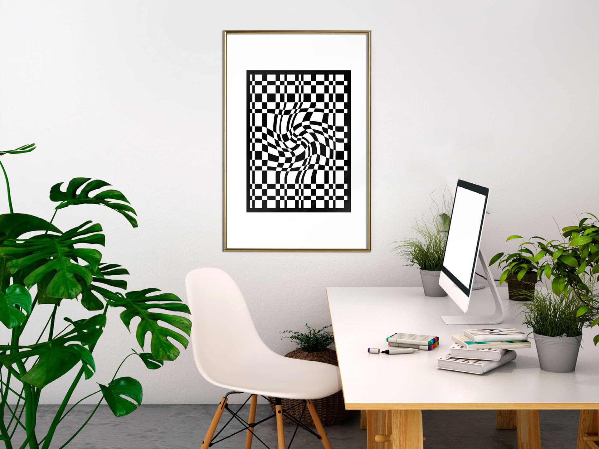 

Plakat - Op-art (rozmiar 40x60, wykończenie Rama złota)
