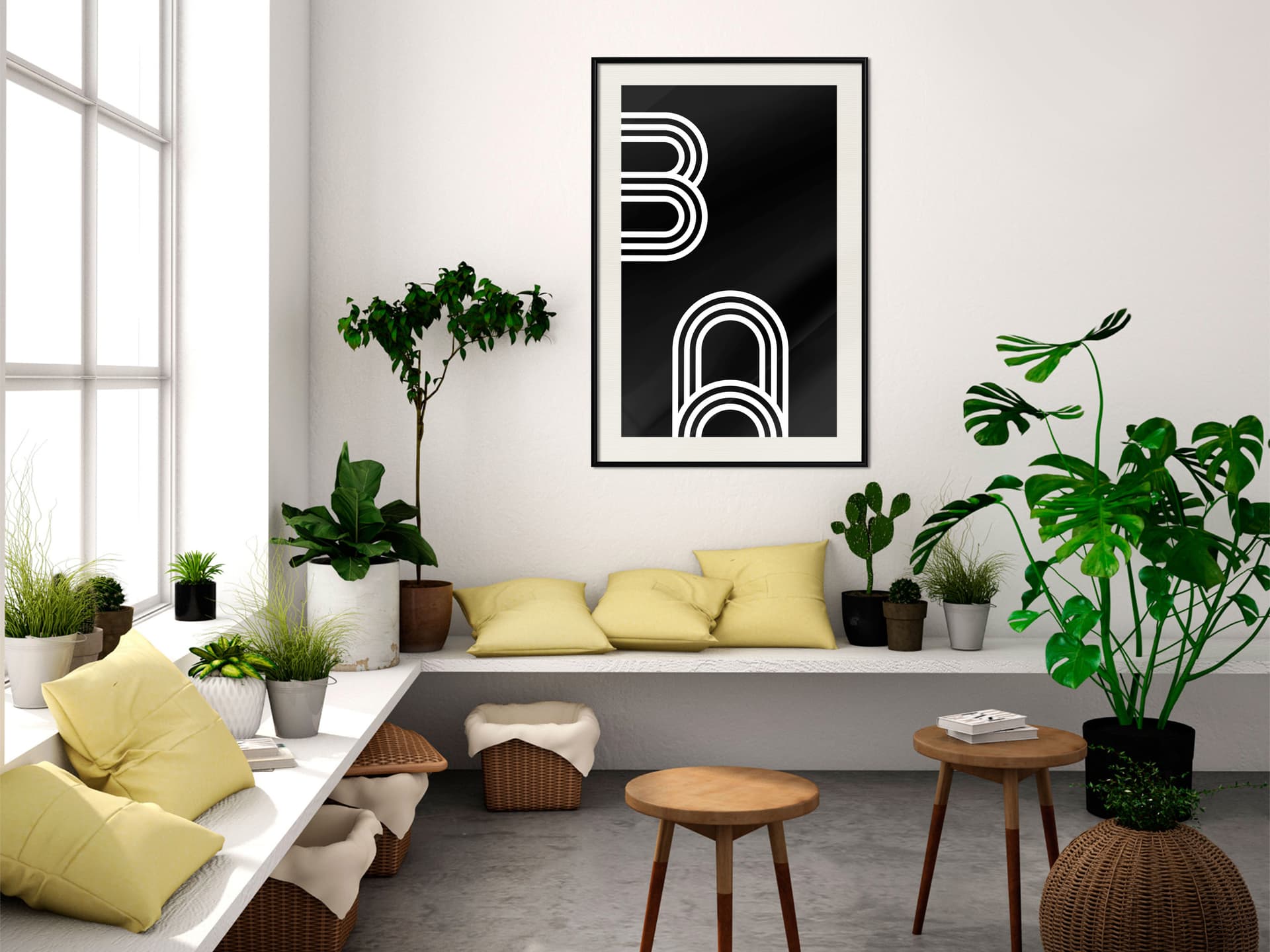 

Plakat - Pokręcone spinacze (rozmiar 40x60, wykończenie Rama czarna z passe-partout)